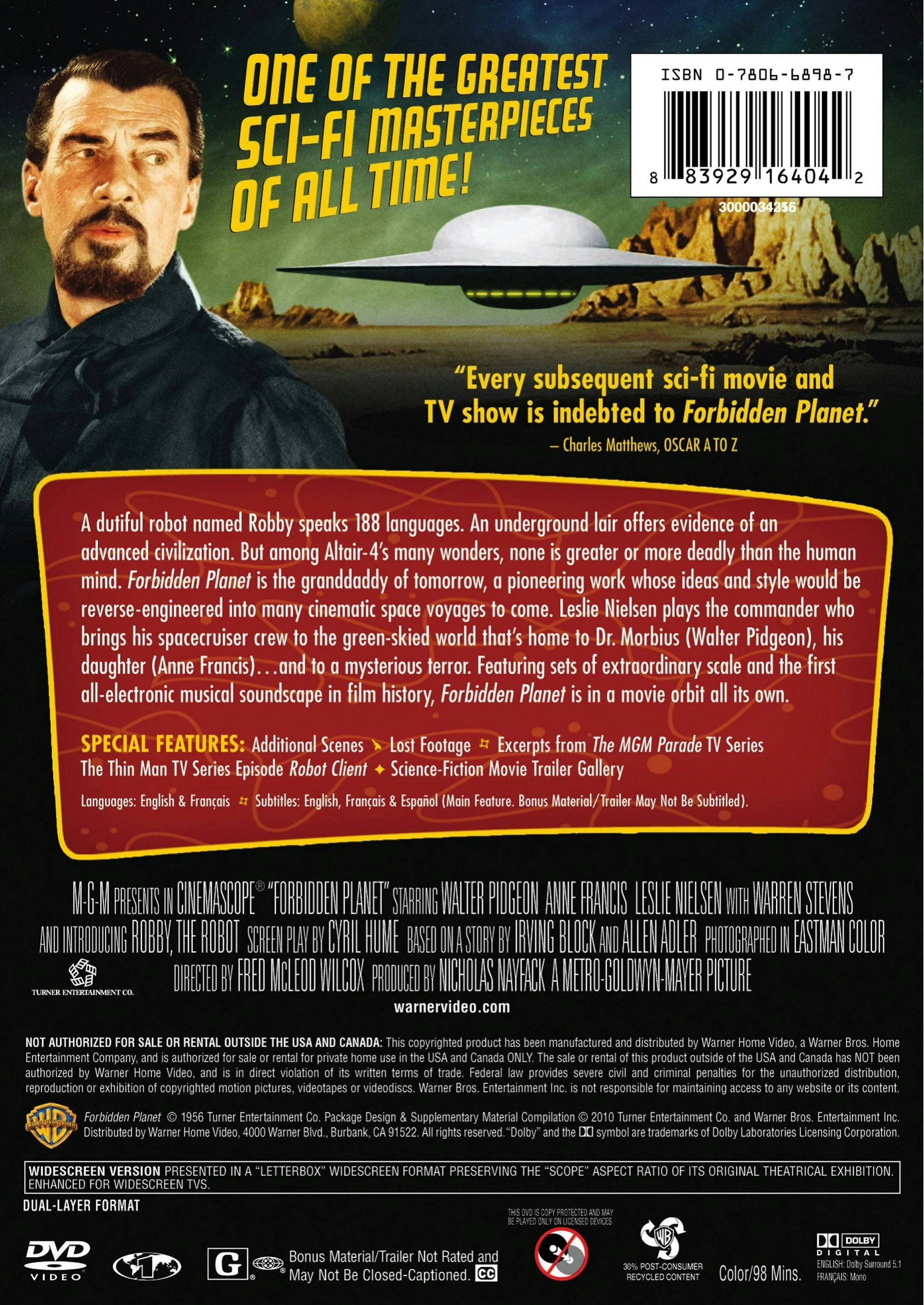 Forbidden Planet (DVD New Packaging) [DVD] - Image 2