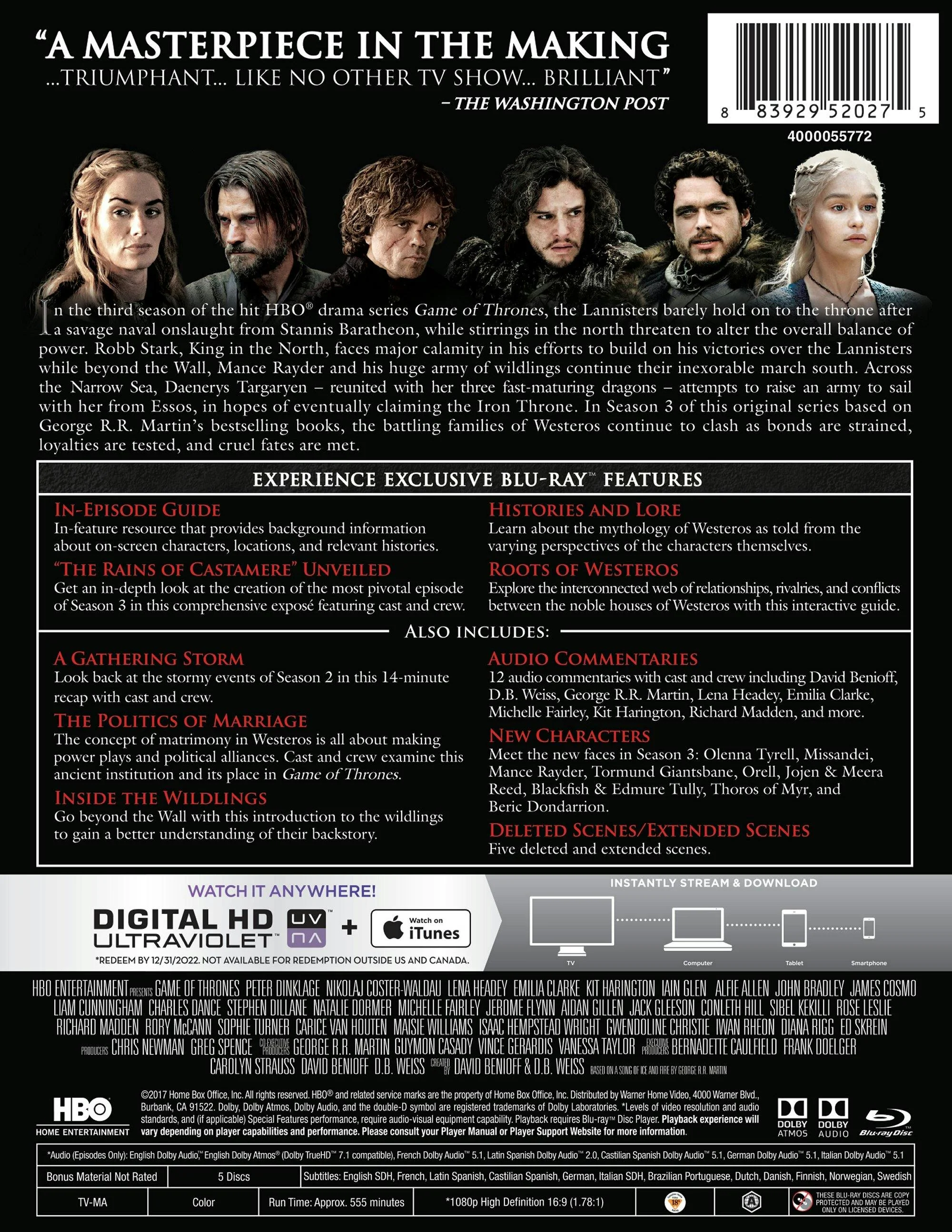 Game of Thrones: The Complete Third Season (Box Set) [Blu-ray] - Image 2