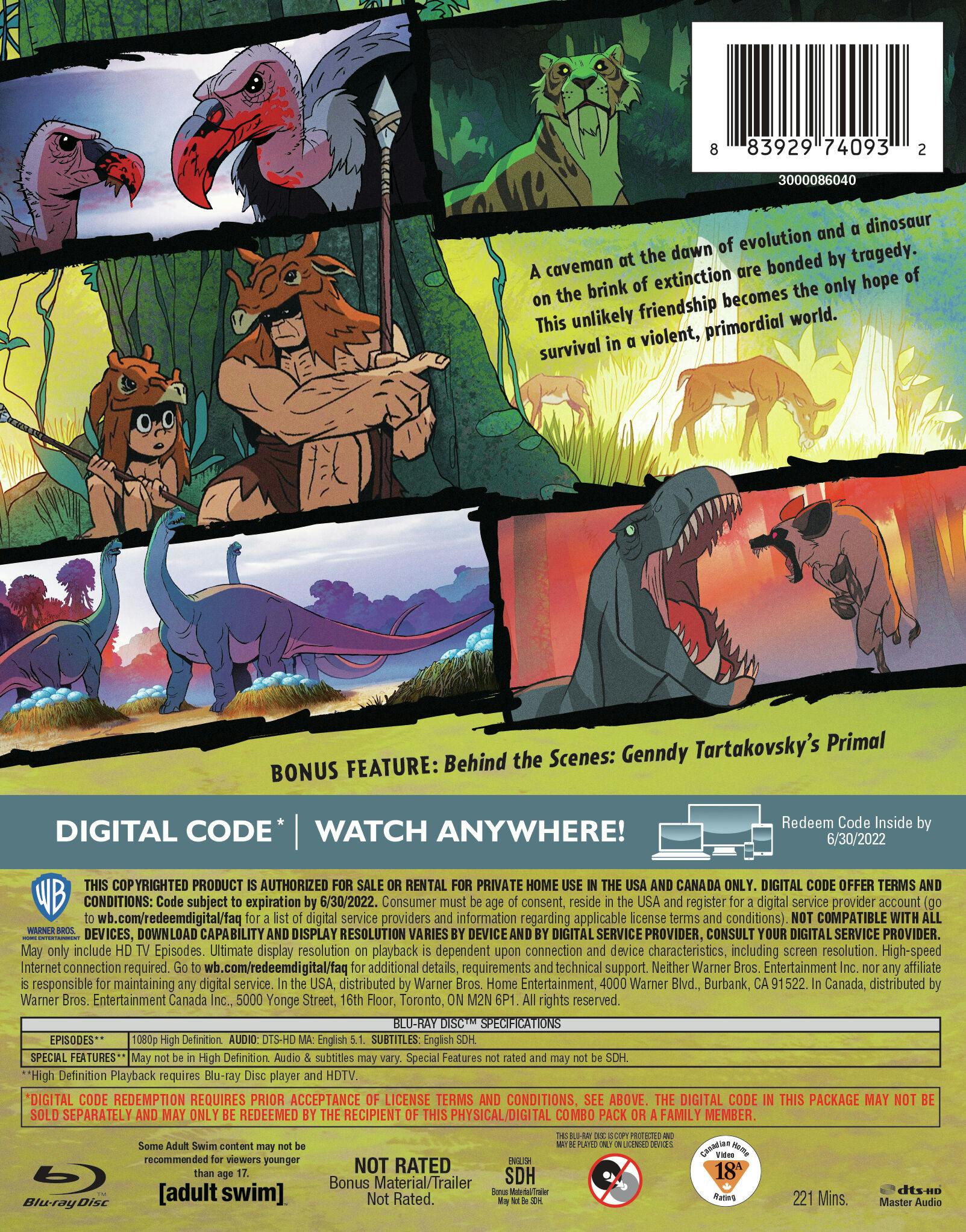 Genndy Tartakovsky's Primal: The Complete First Season (Blu-ray) [Blu-ray] - Image 2