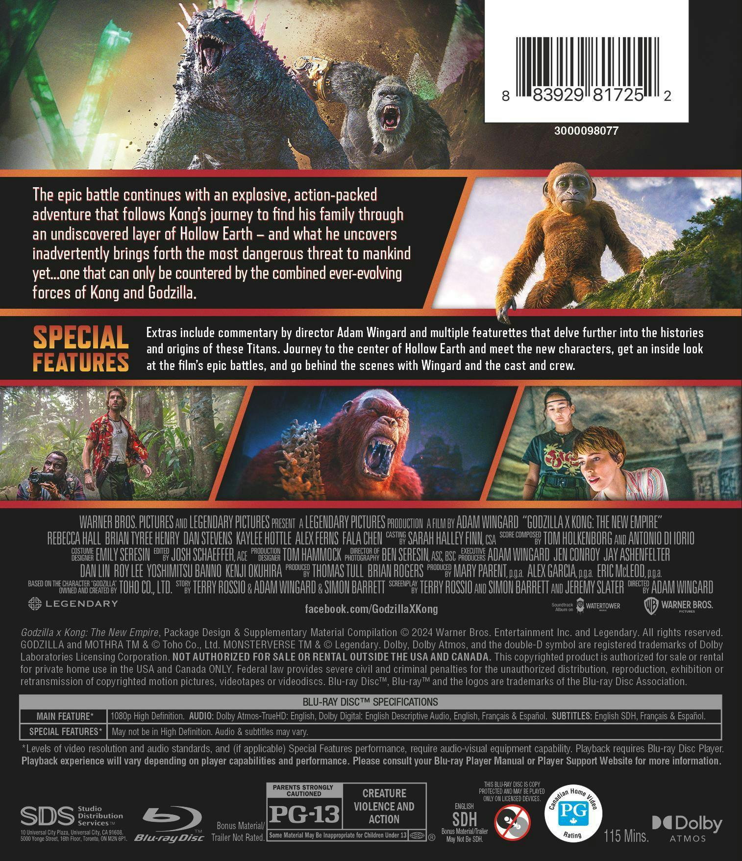 Godzilla x Kong: The New Empire [Blu-ray] - Image 3
