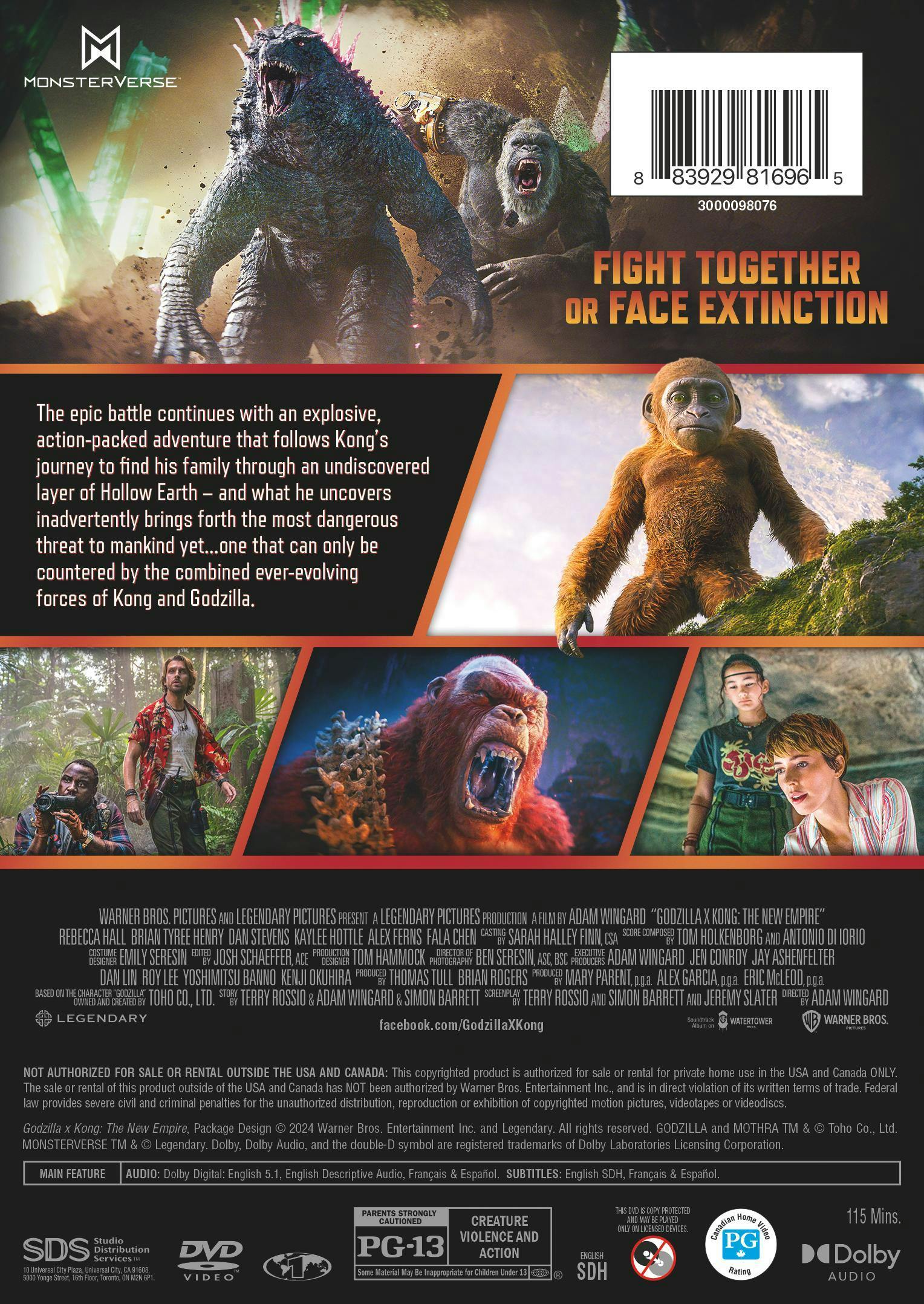 Godzilla x Kong: The New Empire [DVD] - Image 3