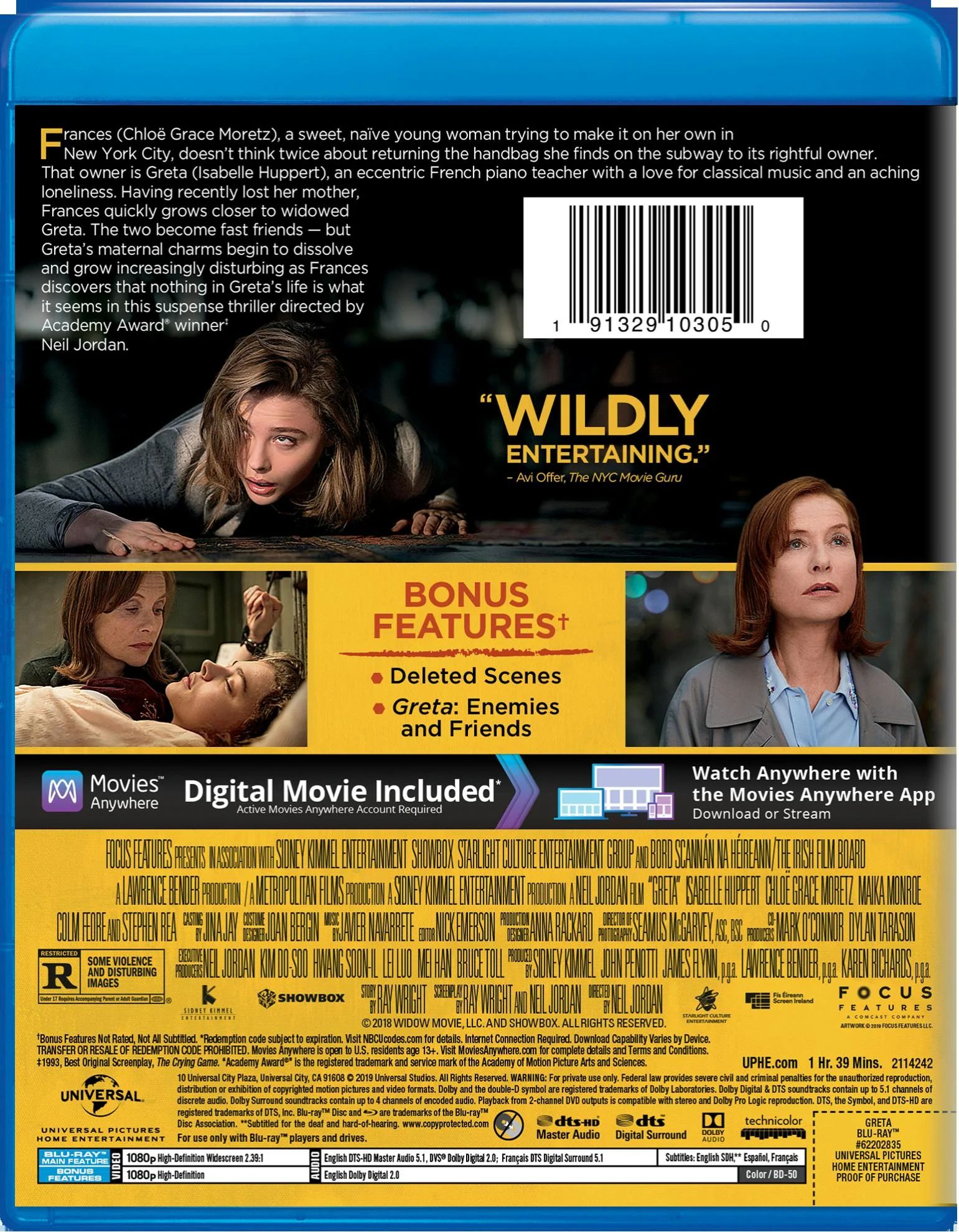 Greta (Blu-ray + Digital HD) [Blu-ray] - Image 2