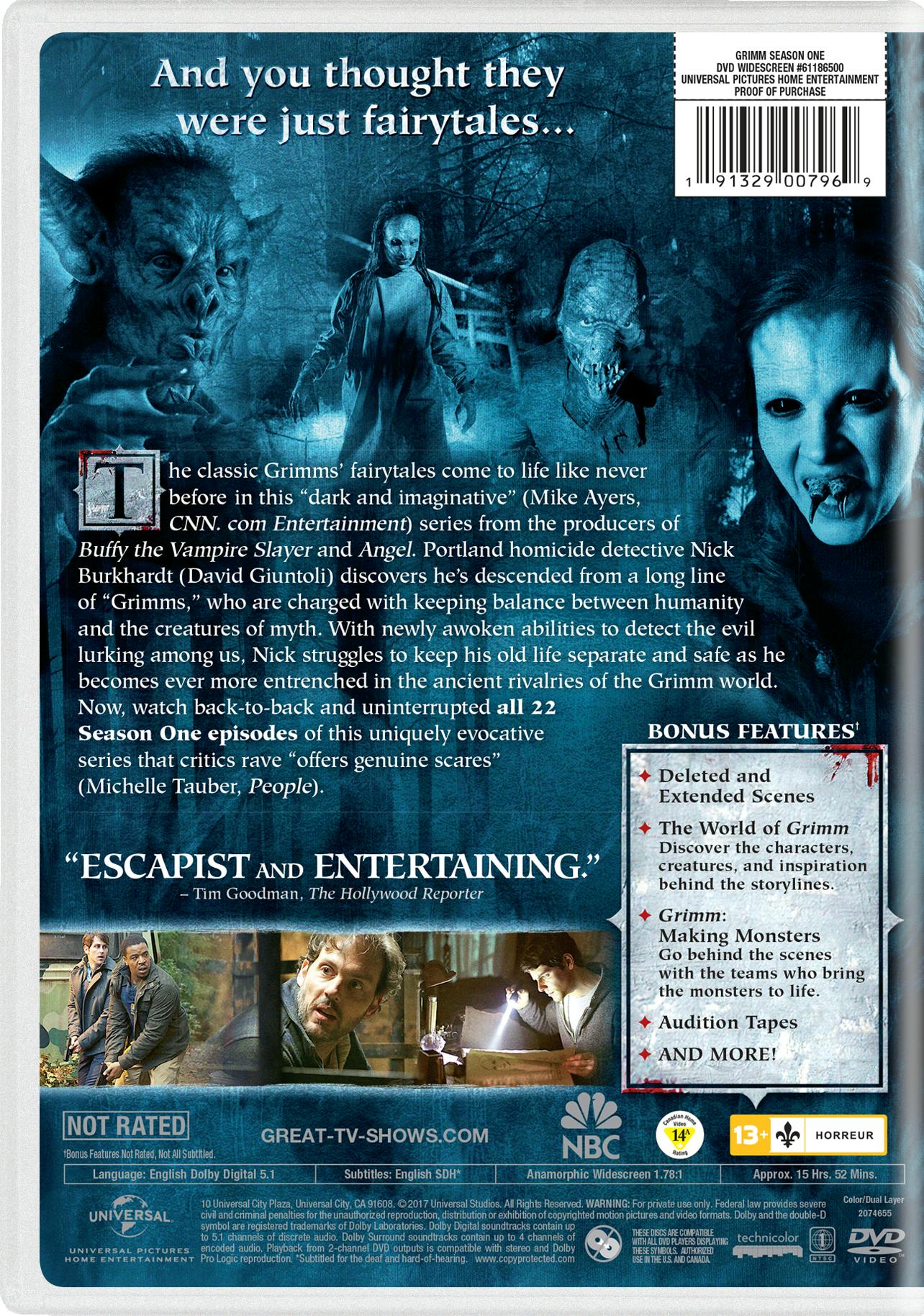 Grimm: Season 1 (5 Disc) (DVD New Box Art) [DVD] - Image 2