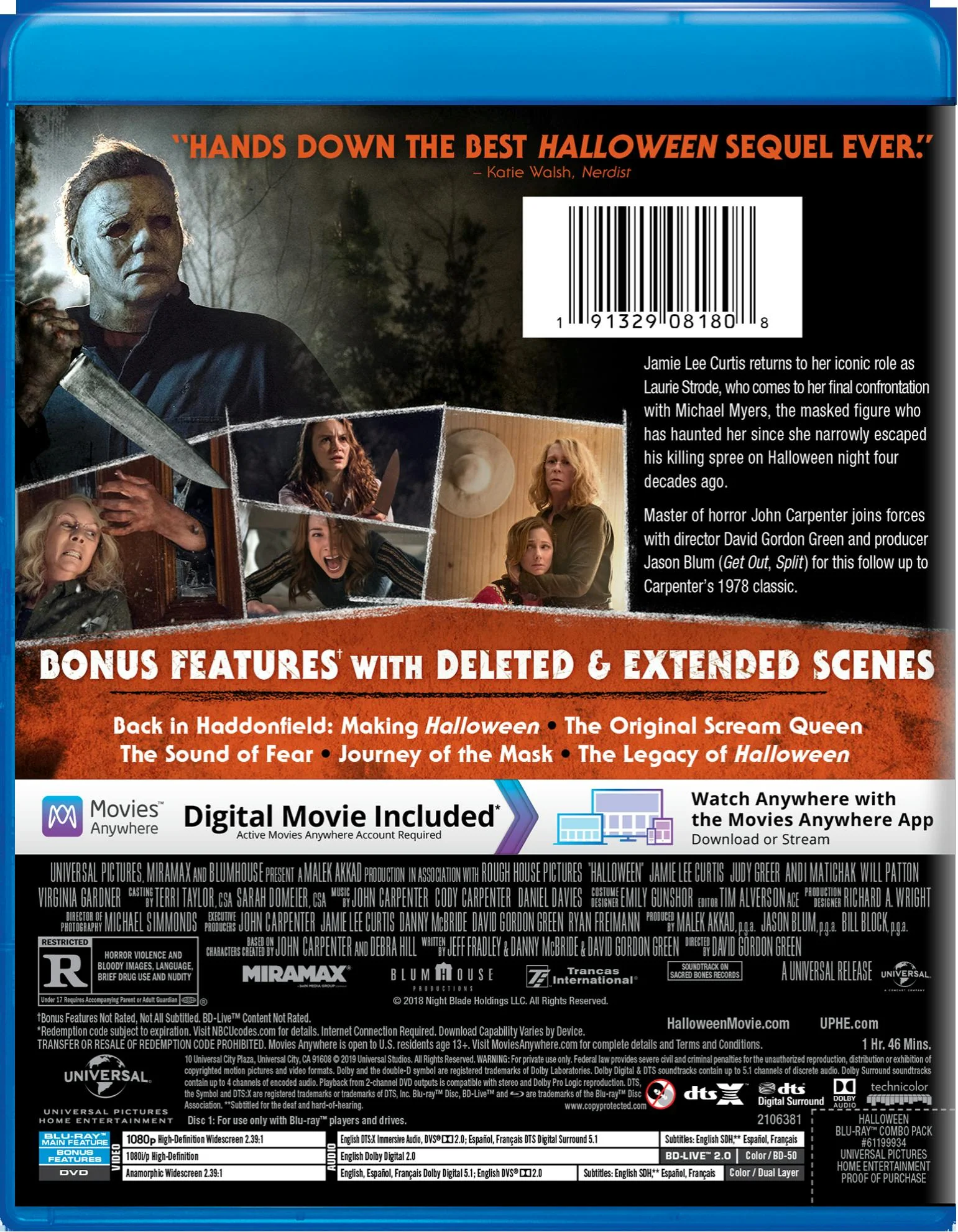 Halloween (2018) (DVD + Digital) [Blu-ray] - Image 2