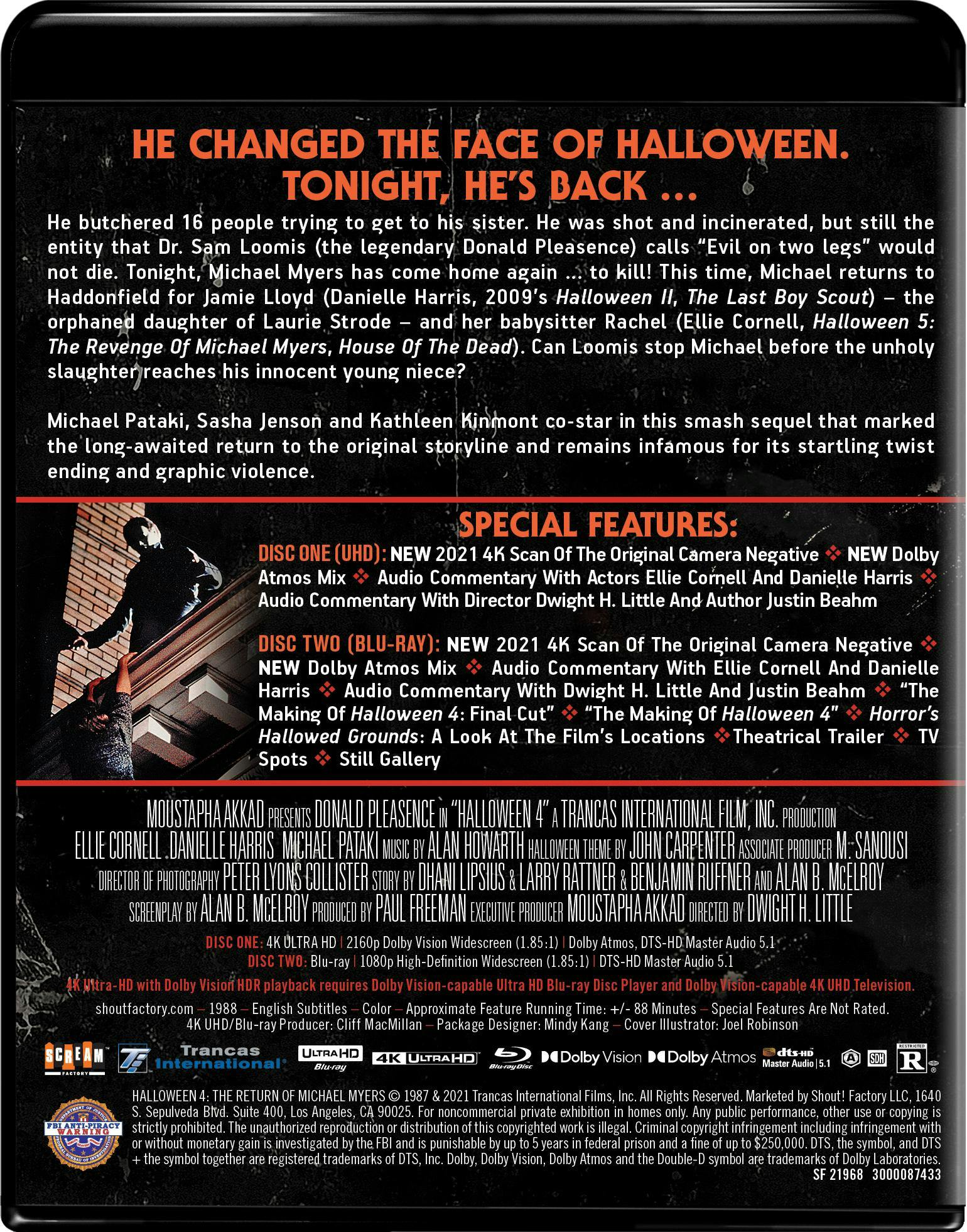Halloween 4: The Return Of Michael Myers [Collector's Edition] [UHD] - Image 3