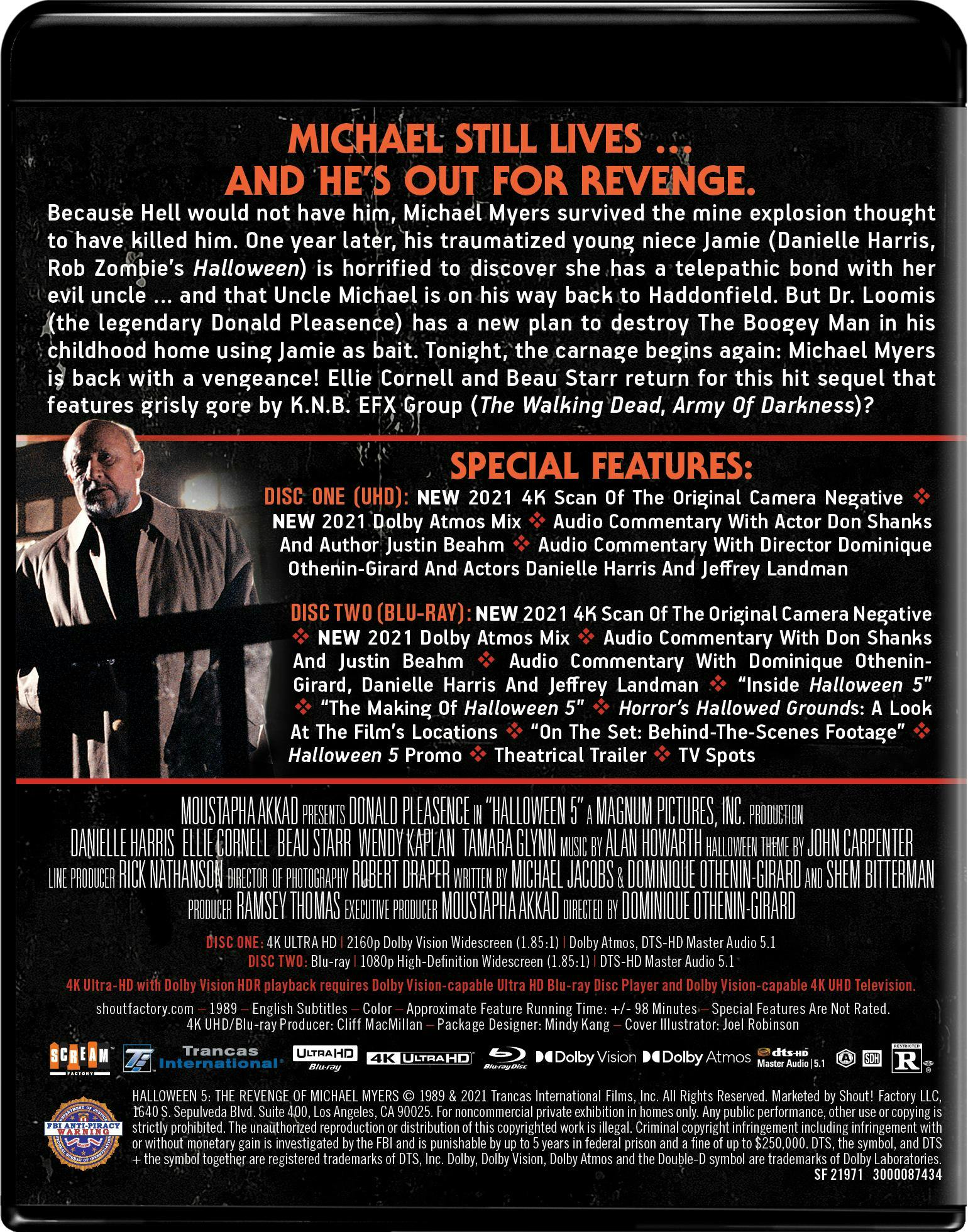 Halloween 5: The Revenge Of Michael Myers [Collector's Edition] [UHD] - Image 3
