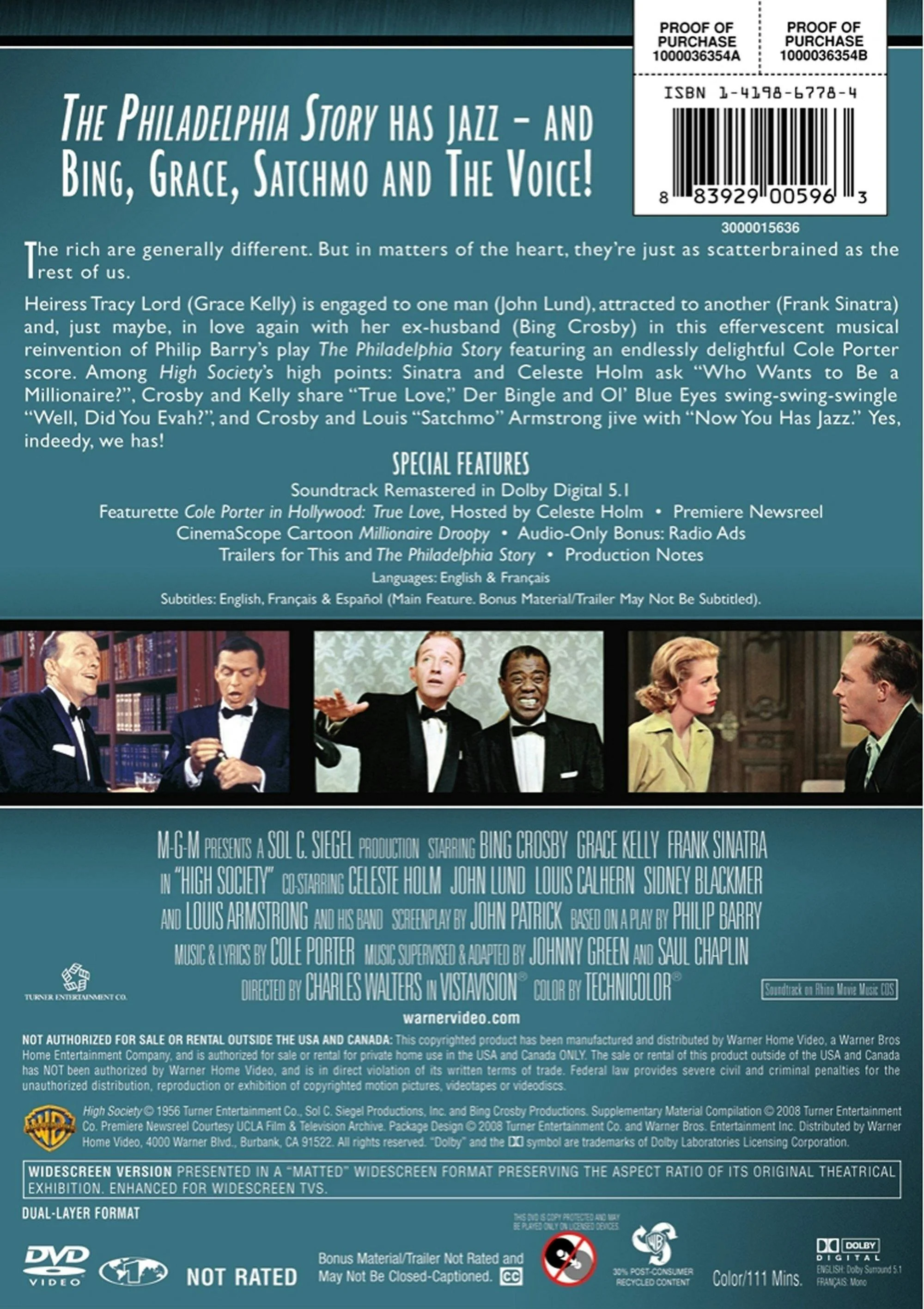High Society (DVD Collector's Edition) [DVD] - Image 2