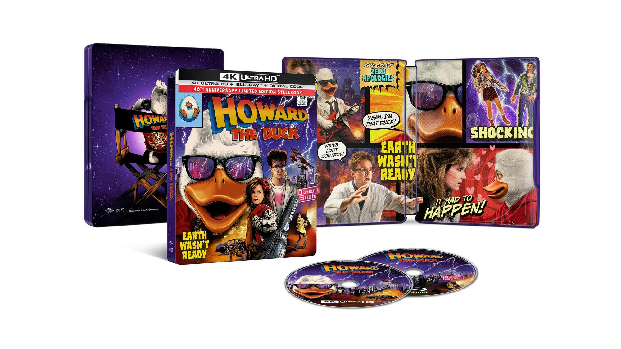 Howard the Duck - 40th Anniversary (Limited Edition 4K Ultra HD Steelbook + Blu-ray + Digital) [UHD] - Image 4