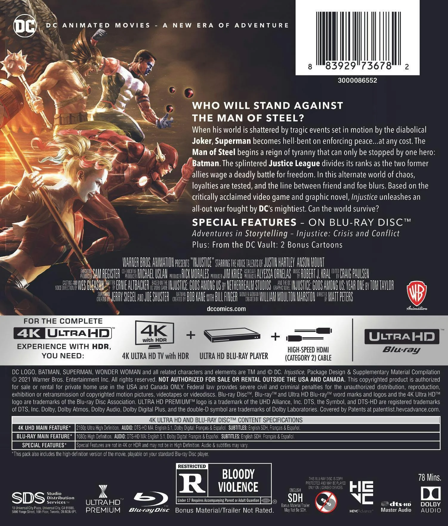 Injustice (4K Ultra HD + Blu-ray) [UHD] - Image 2
