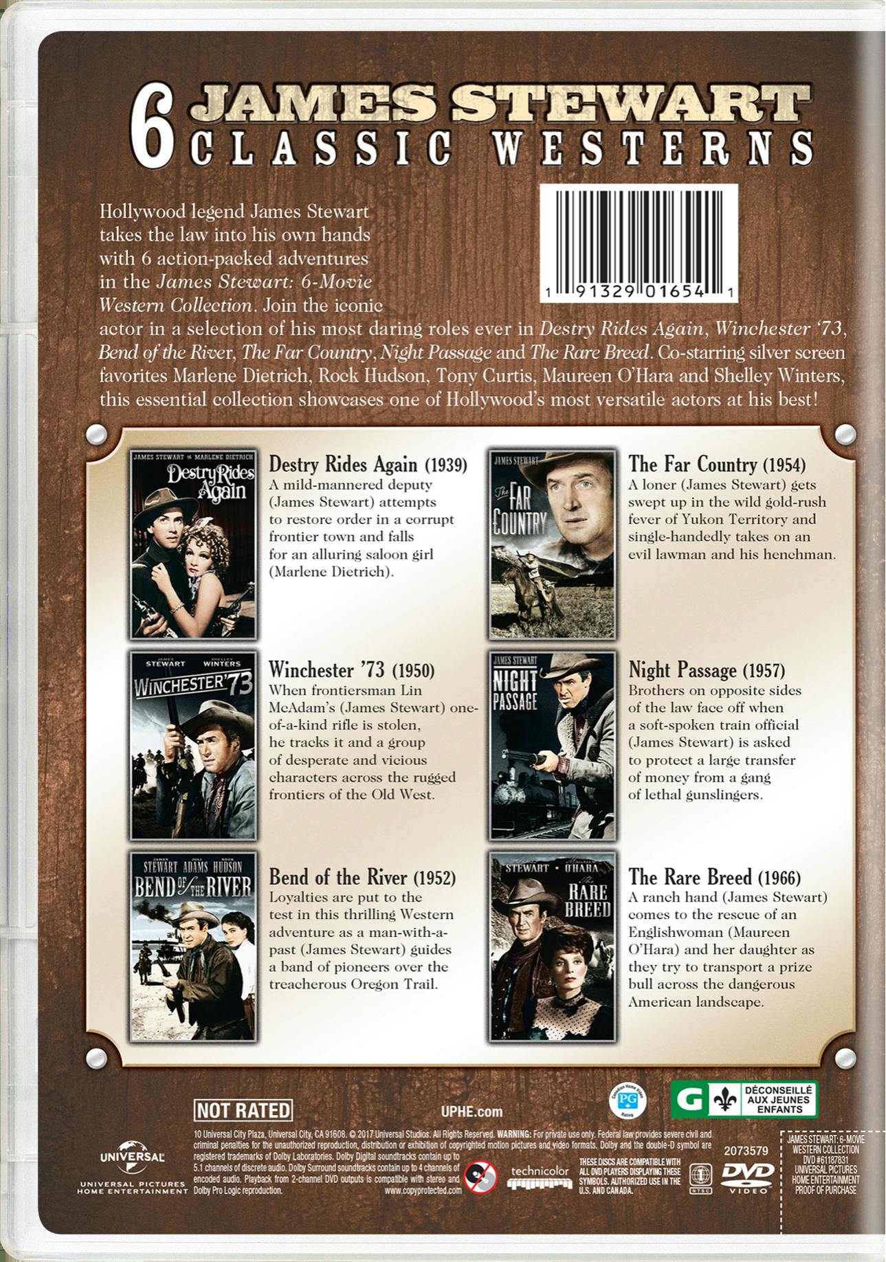 James Stewart: 6-movie Western Collection (DVD Set) [DVD] - Image 2