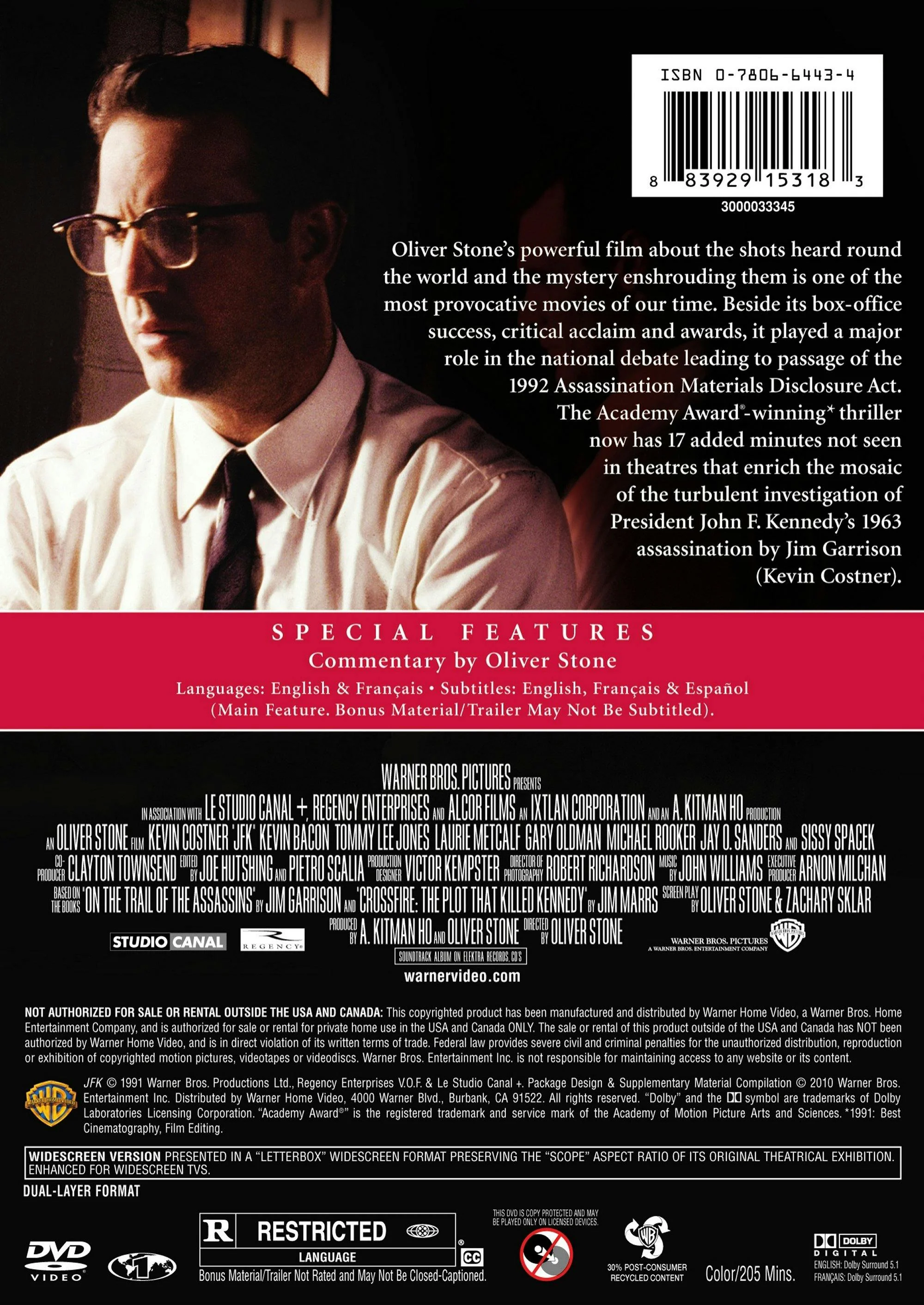 JFK [DVD] - Image 3