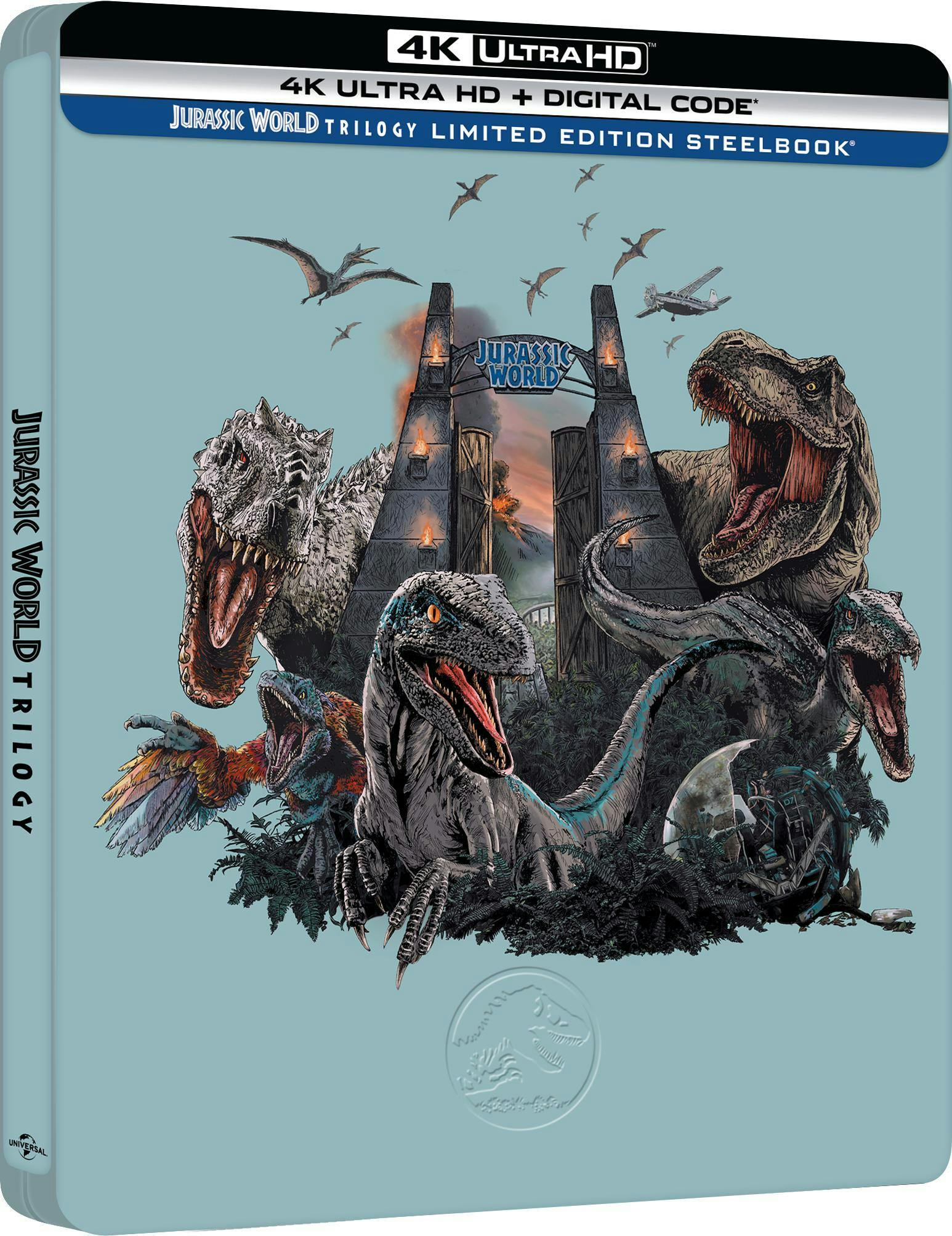 Jurassic World Trilogy (4K Ultra HD Steelbook + Digital) [UHD] - Image 2