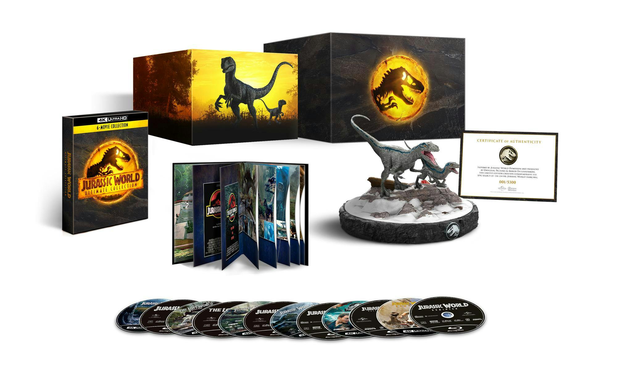 Jurassic World Ultimate Collection Premium Gift Set (Includes Limited Edition Velociraptor Statue) [UHD] - Image 3