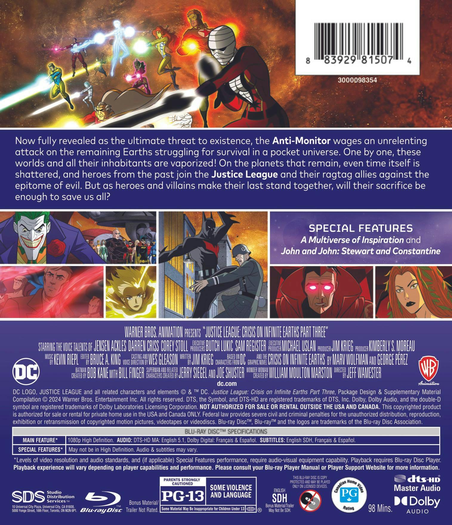 Justice League: Crisis on Infinite Earths Part 3 [Blu-ray] - Image 3