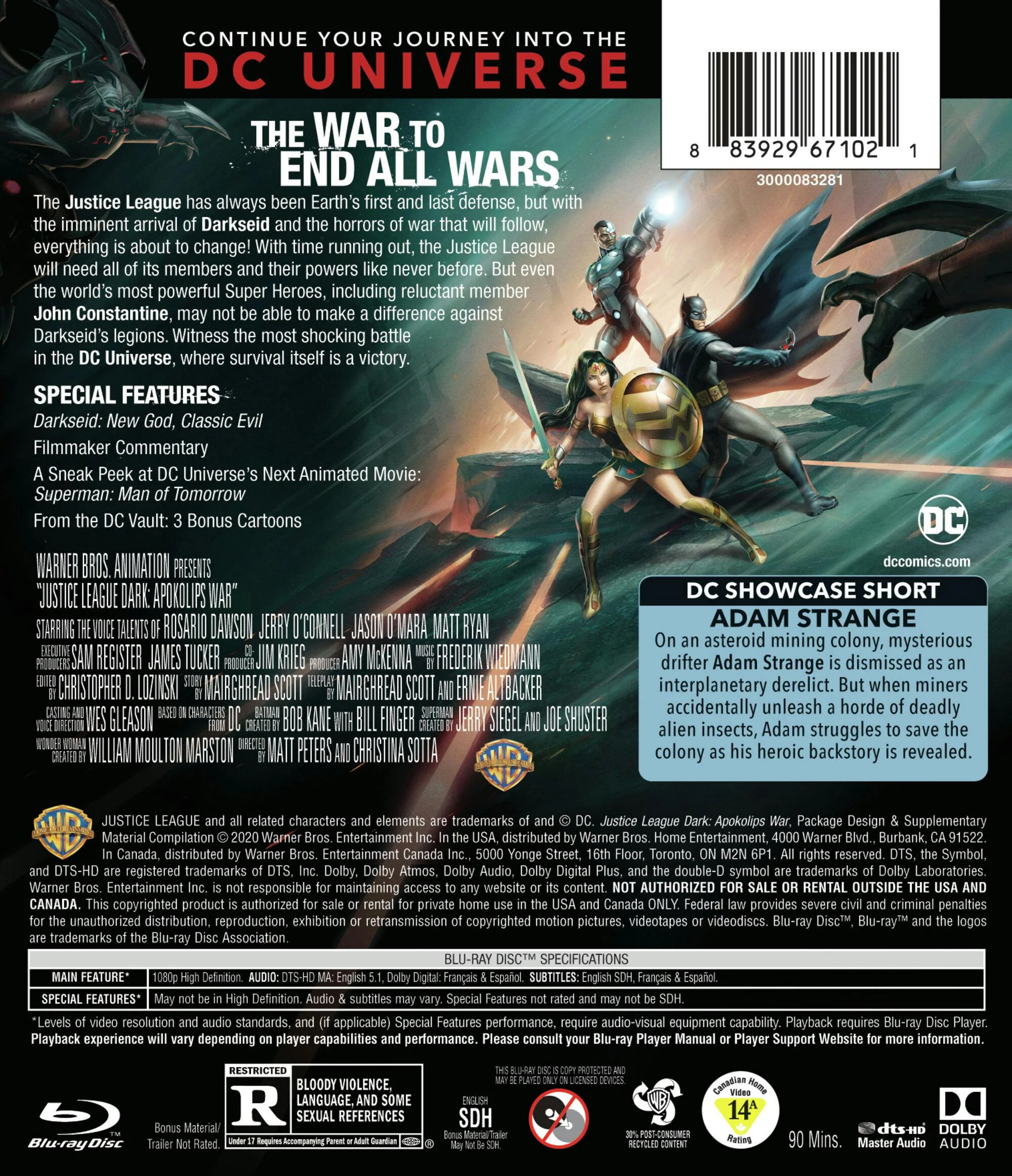 Justice League Dark: Apokolips War (with DVD) [Blu-ray] - Image 2