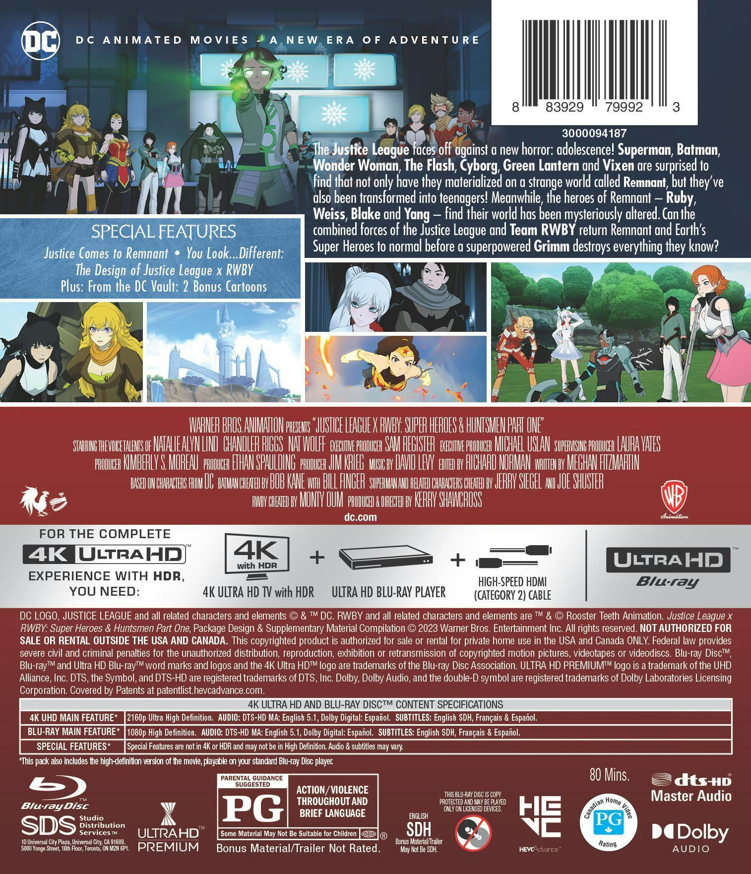 Justice League X RWBY: Super Heroes and Huntsmen - Part One (4K Ultra HD + Blu-ray) [UHD] - Image 3