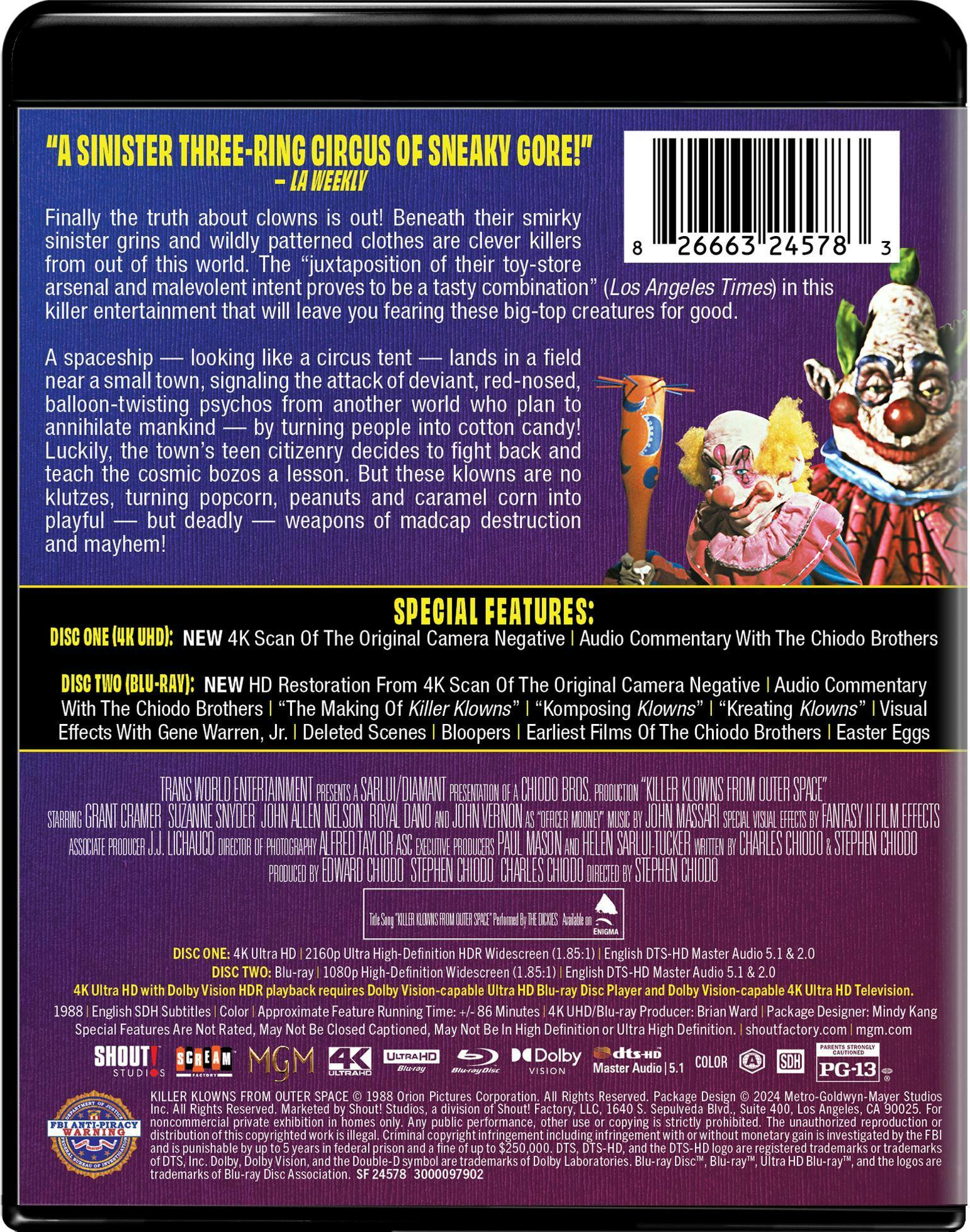 Killer Klowns From Outer Space [35th Anniversary Edition] [UHD] - Image 3