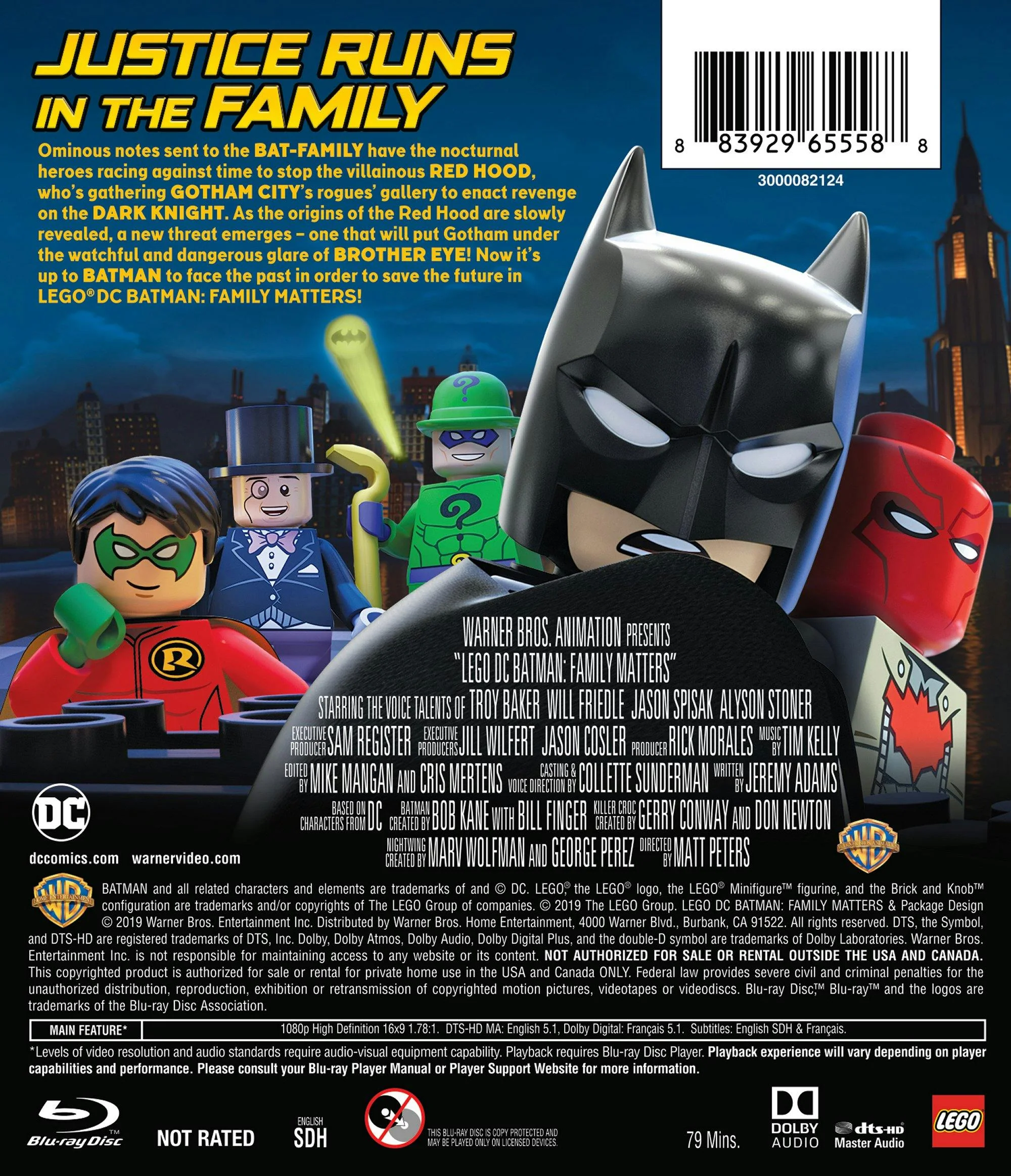 LEGO DC: Batman: Family Matters w/ LEGO Batmobile Premium (Blu-ray + DVD + Toy) [Blu-ray] - Image 3