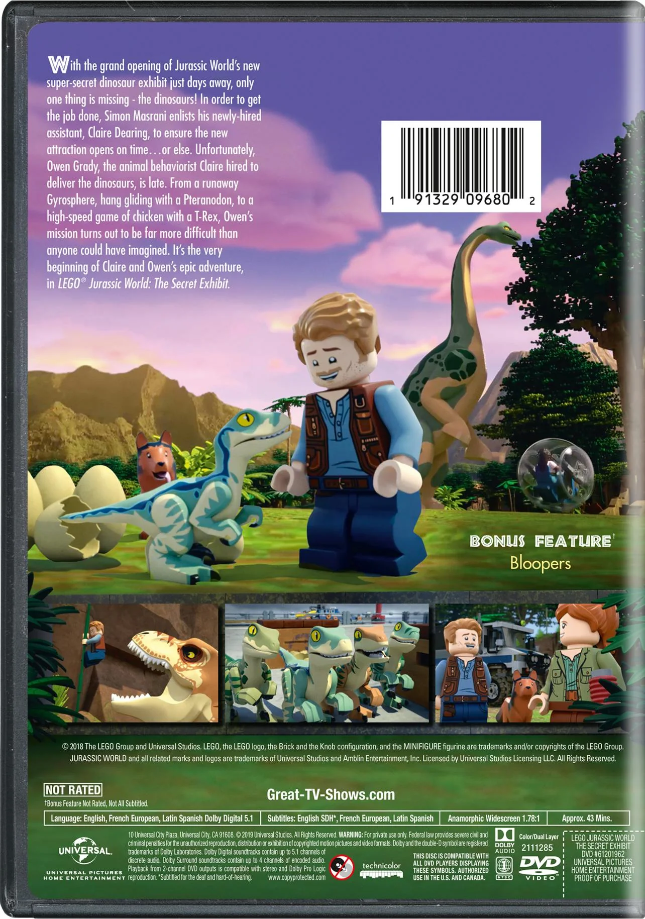 LEGO Jurassic World: The Secret Exhibit [DVD] - Image 2
