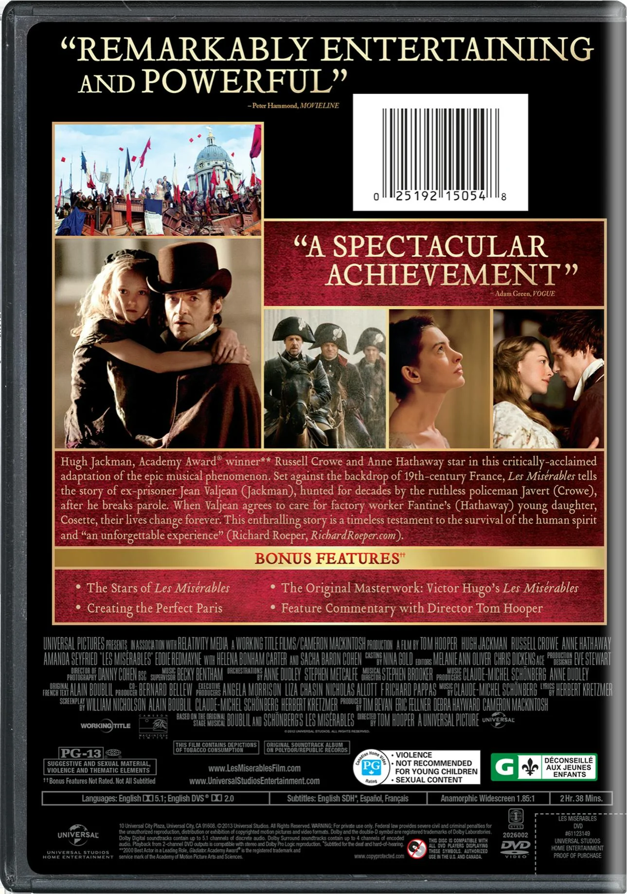 Les Misérables [DVD] - Image 2