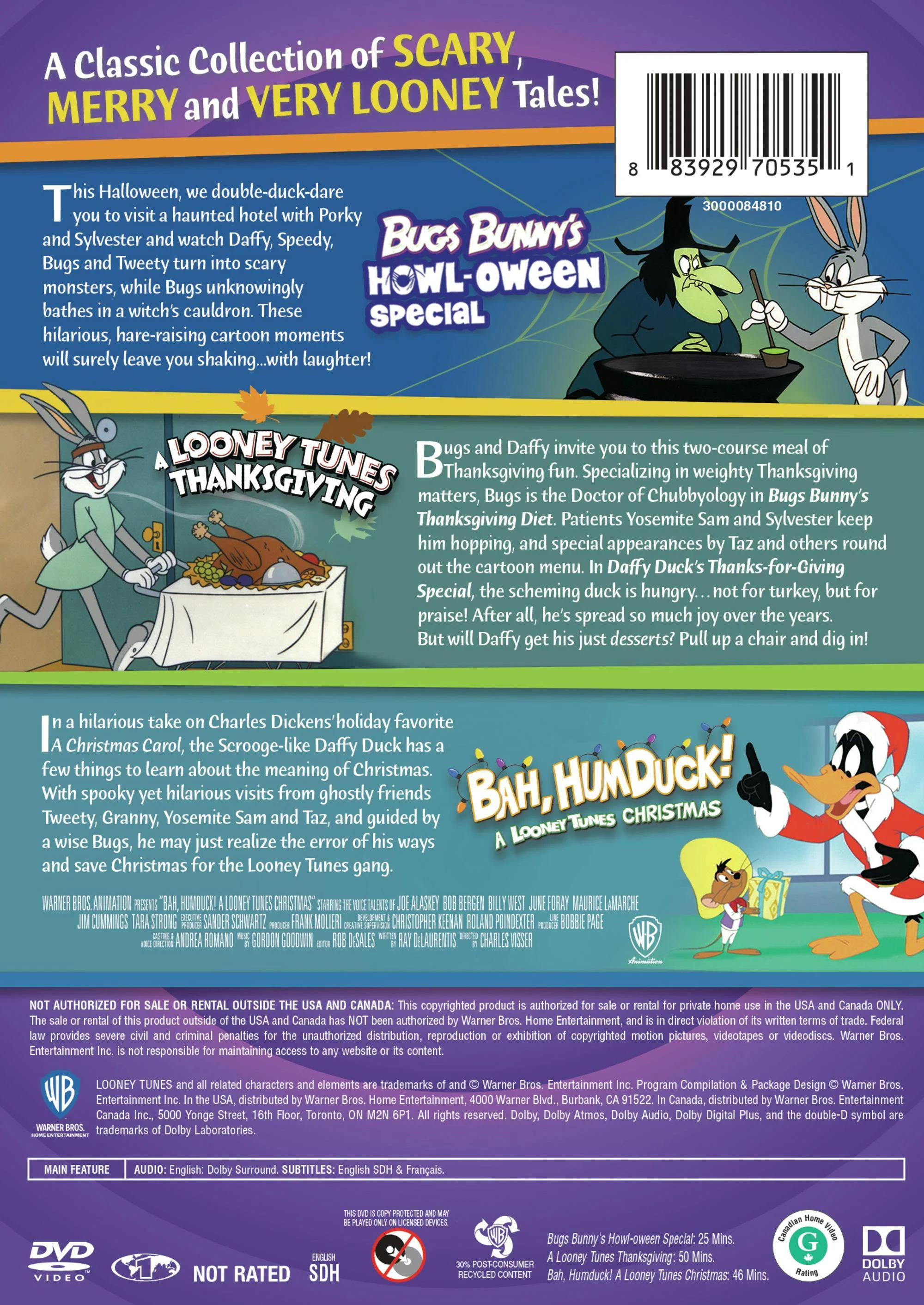 Looney Tunes: Holiday Collection (DVD Triple Feature) [DVD] - Image 2