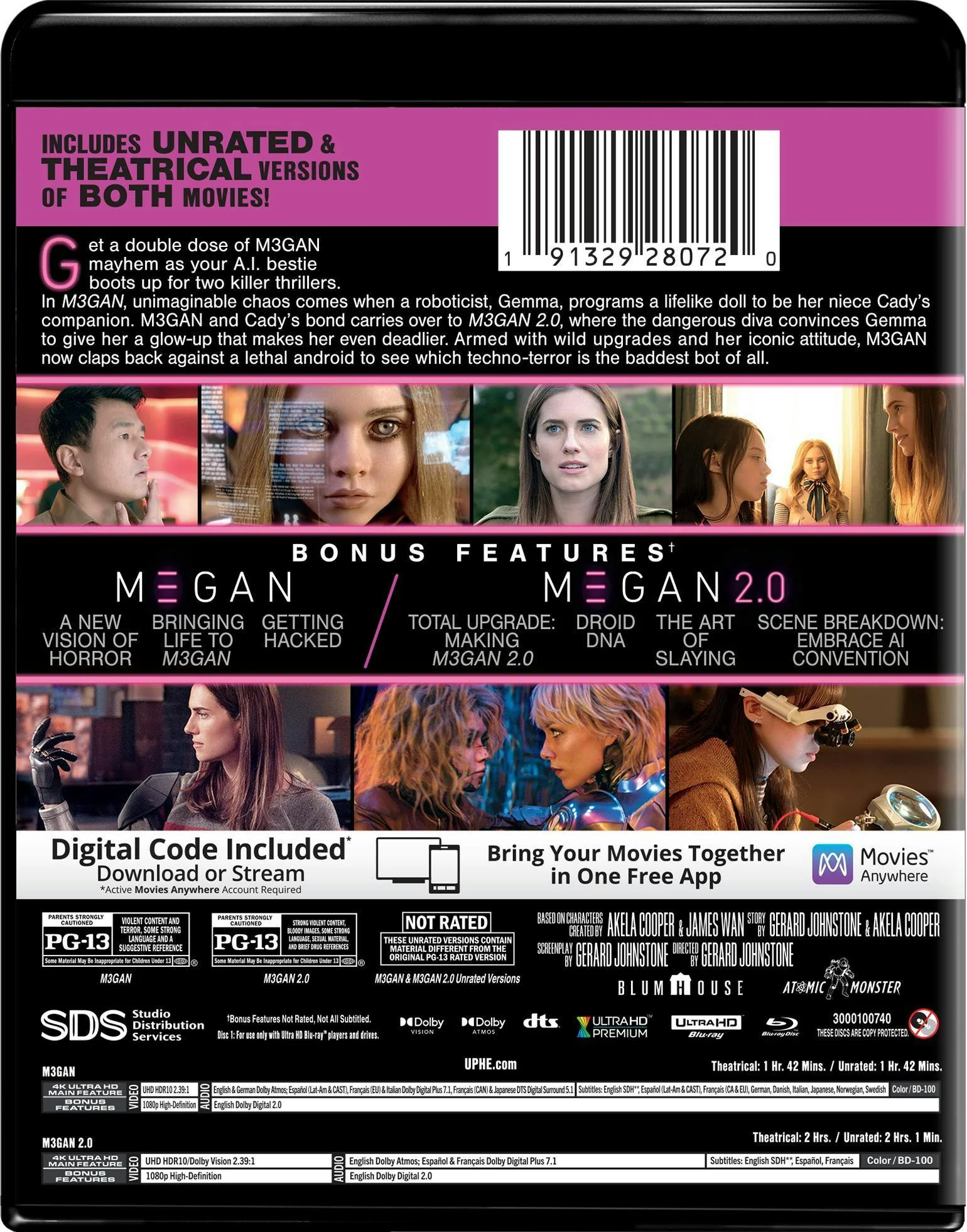 M3GAN 2-Movie Bestie Bundle - 4K Ultra HD + Digital [UHD] - Image 3