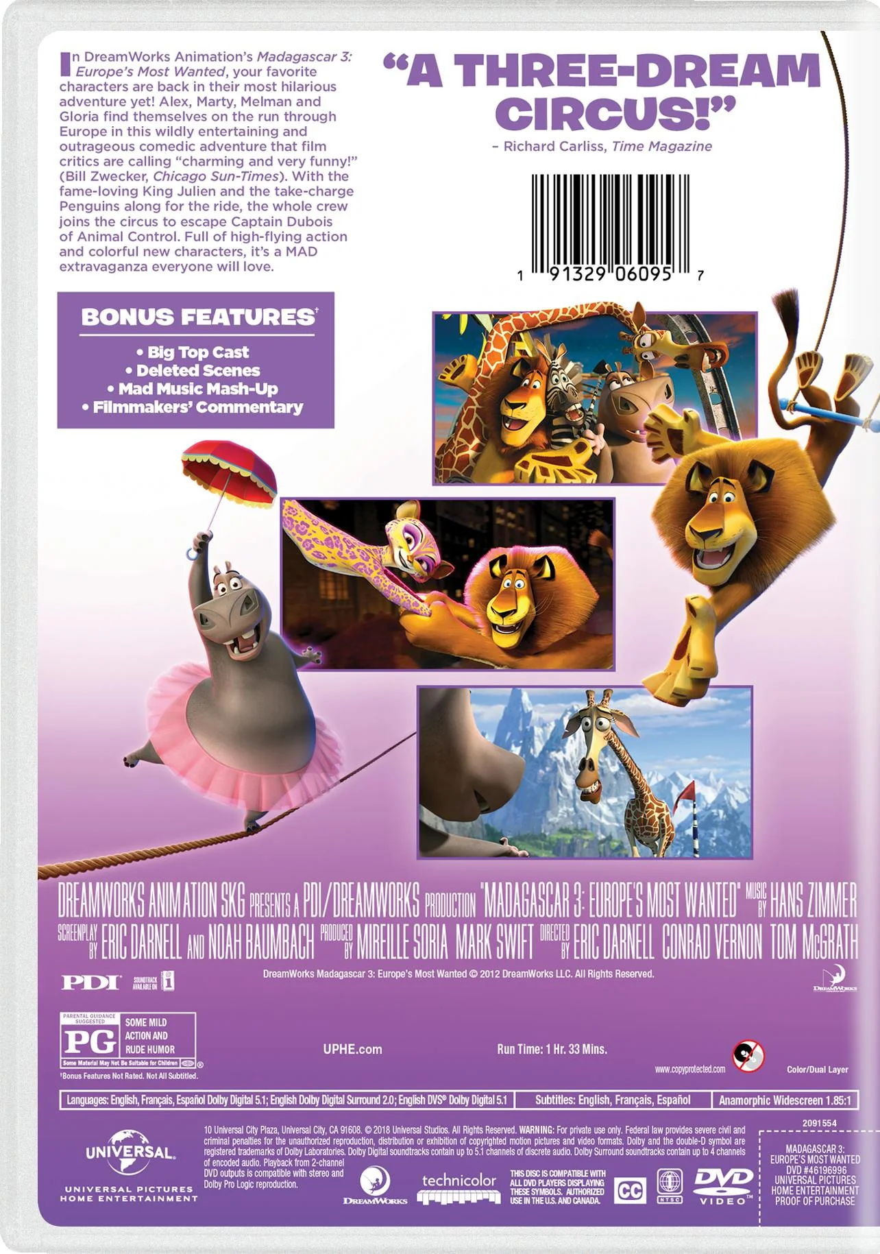 Madagascar 3 - Europe's Most Wanted (DVD New Box Art) [DVD] - Image 2