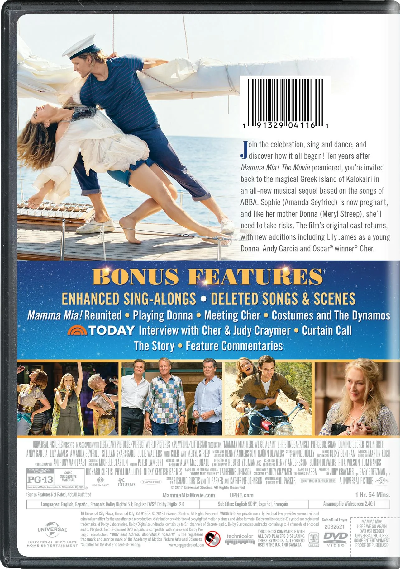 Mamma Mia! Here We Go Again (Normal (Sing-Along Edition)) [DVD] - Image 2