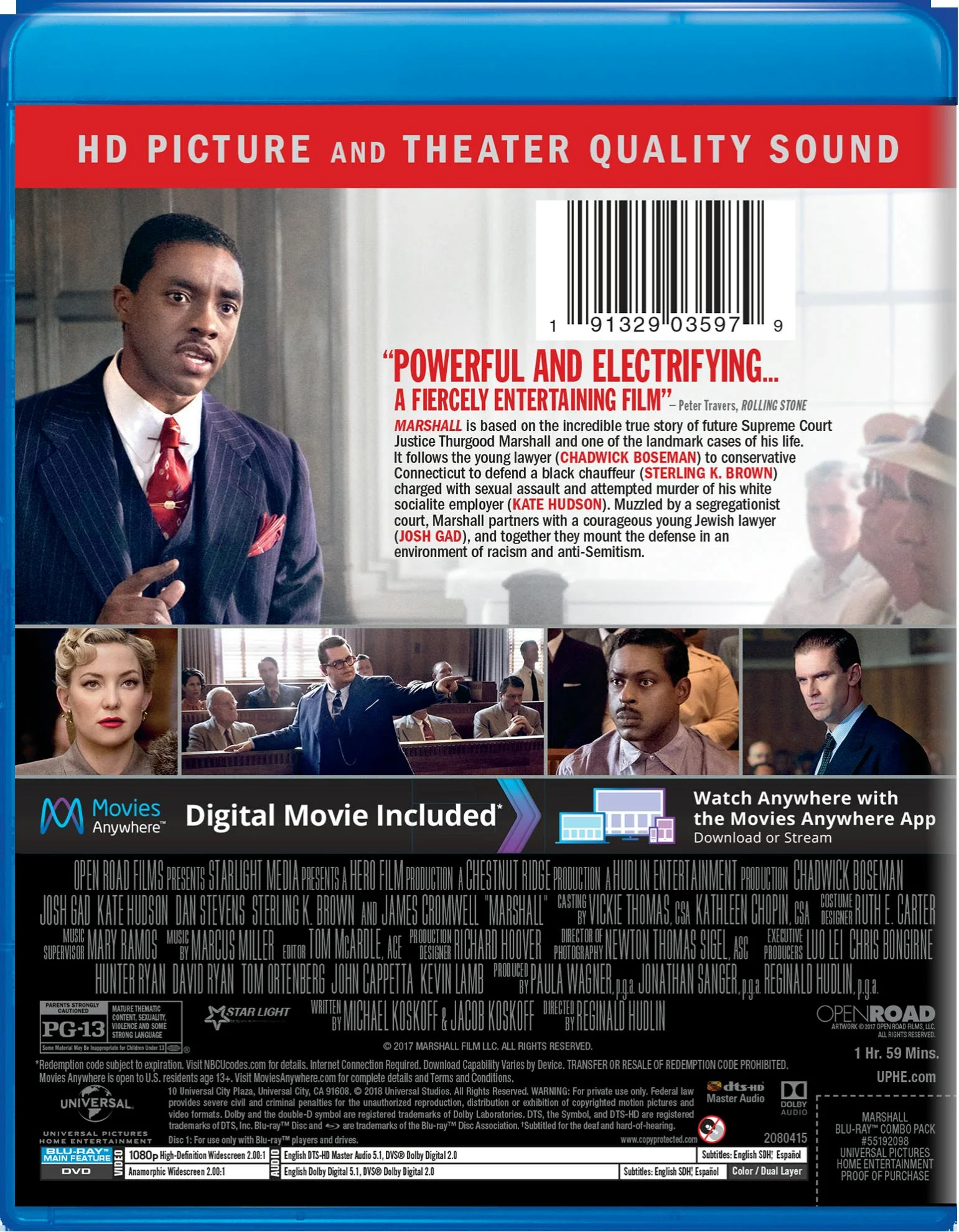 Marshall (DVD + Digital) [Blu-ray] - Image 2