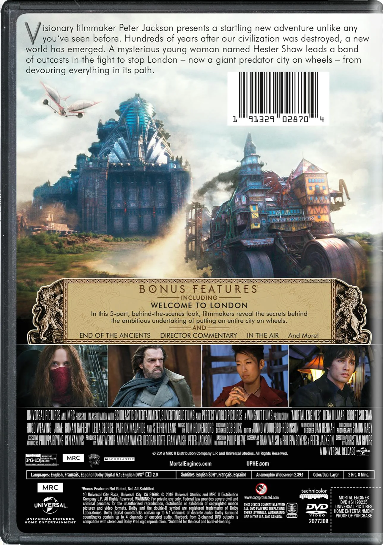 Mortal Engines [DVD] - Image 2