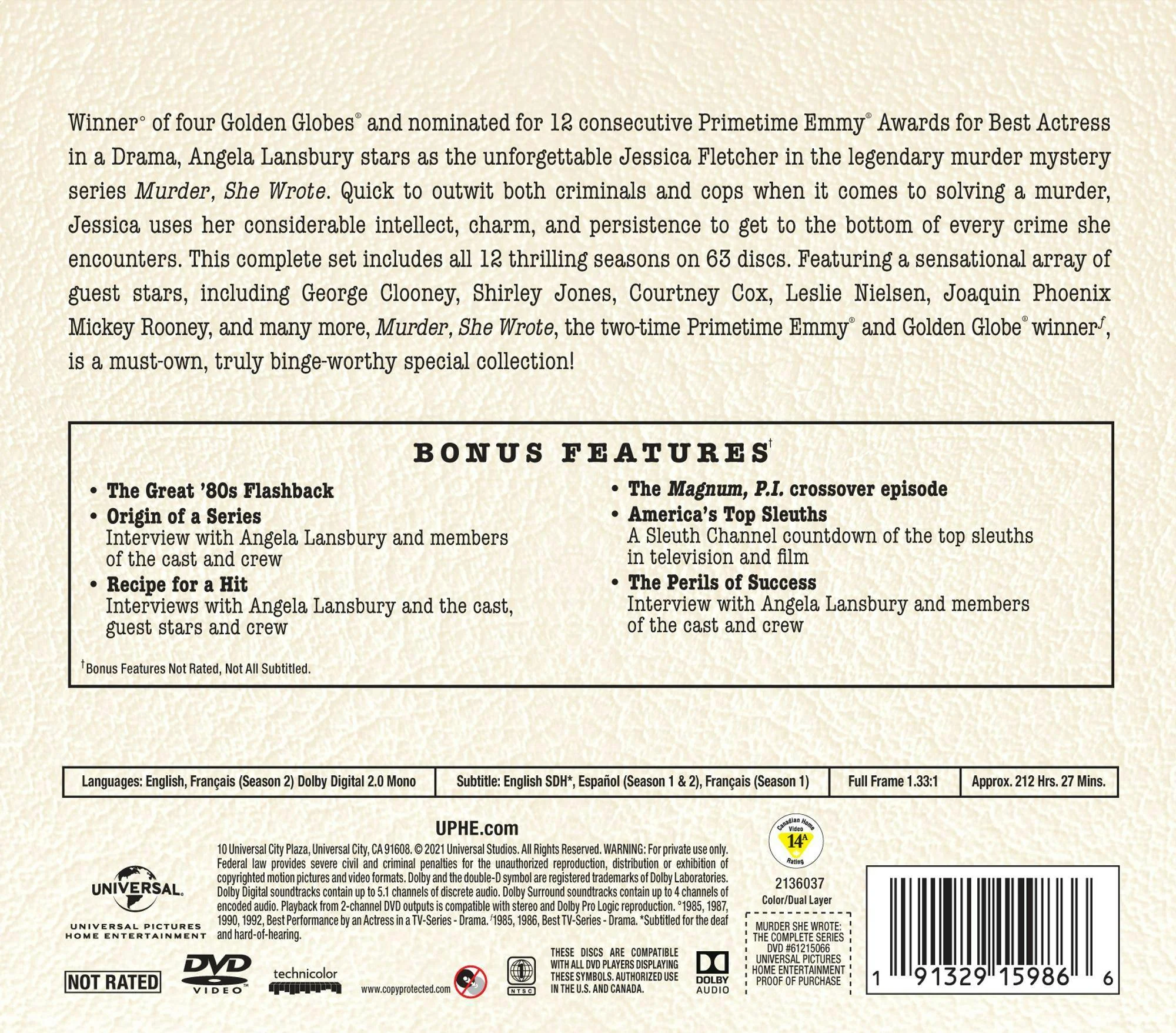 Murder, She Wrote: The Complete Series (Box Set) [DVD] - Image 2
