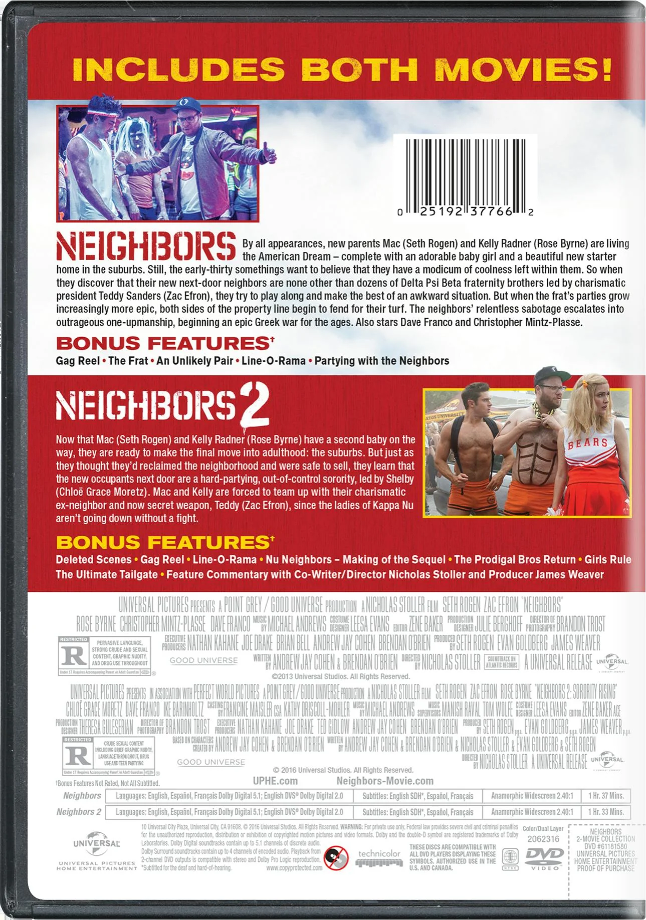 Neighbors: 2-Movie Collection (DVD Set) [DVD] - Image 2