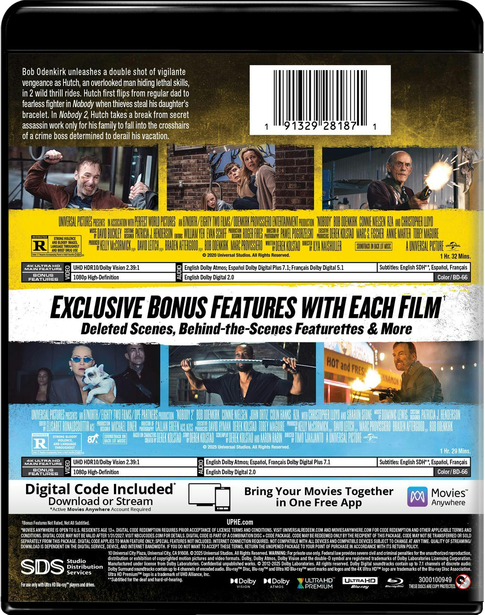 Nobody 2-Movie Collection - 4K Ultra HD + Digital (4K Ultra HD + Digital) [UHD] - Image 3