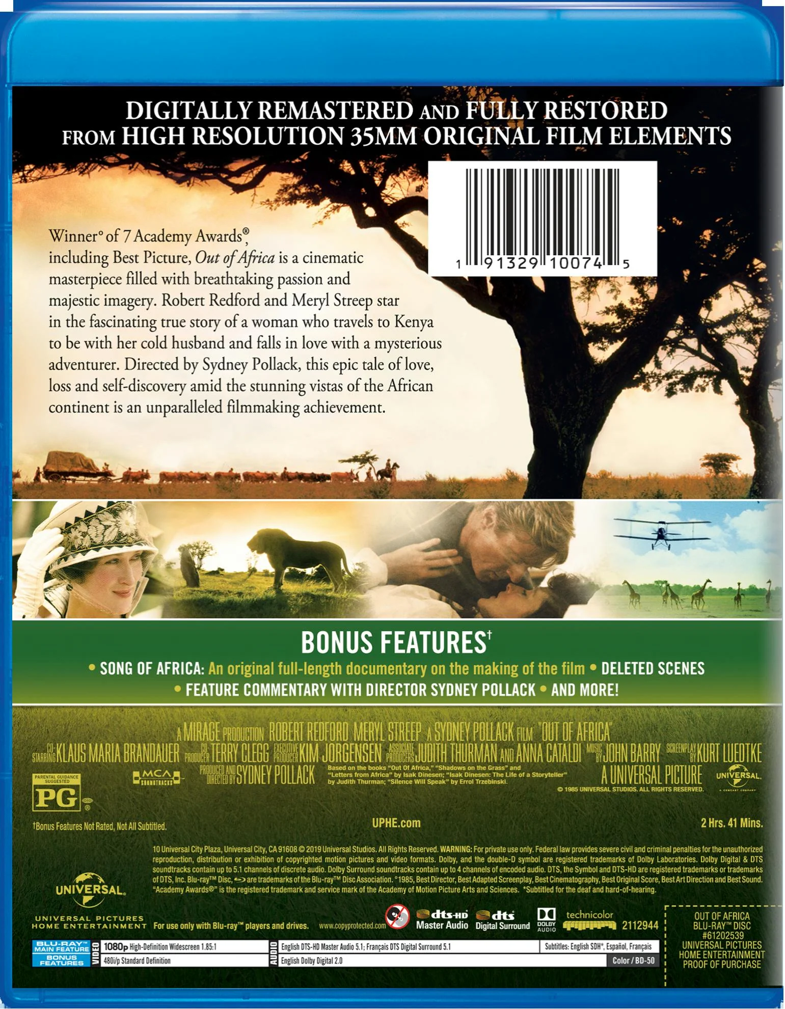 Out of Africa [Blu-ray] - Image 2