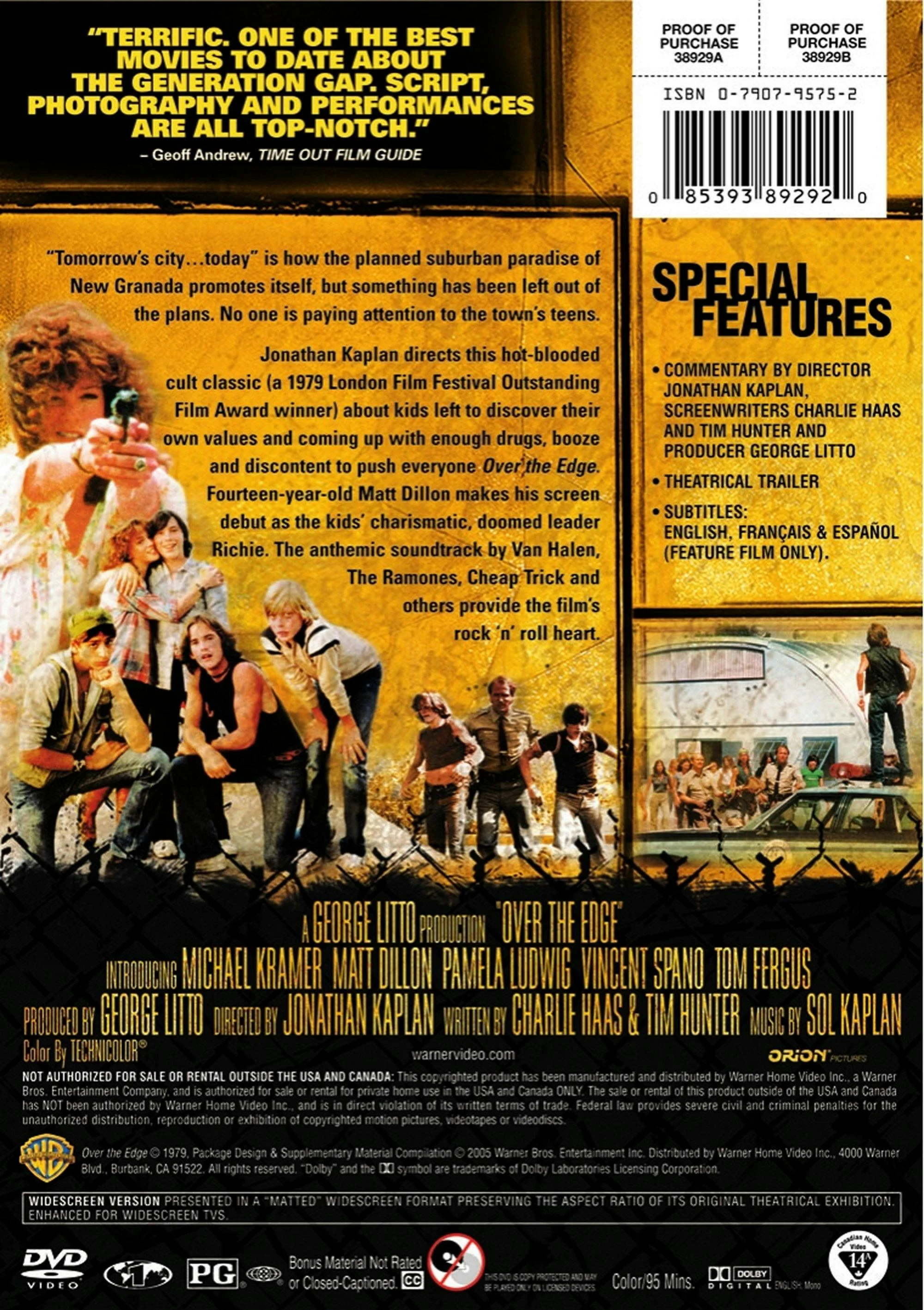 Over the Edge (DVD Widescreen) [DVD] - Image 2