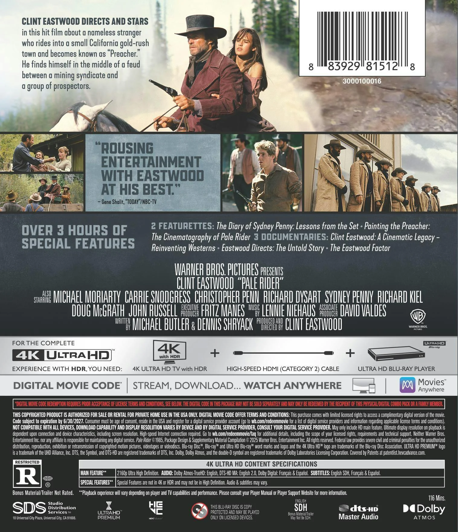 Pale Rider (4K Ultra HD) [UHD] - Image 3