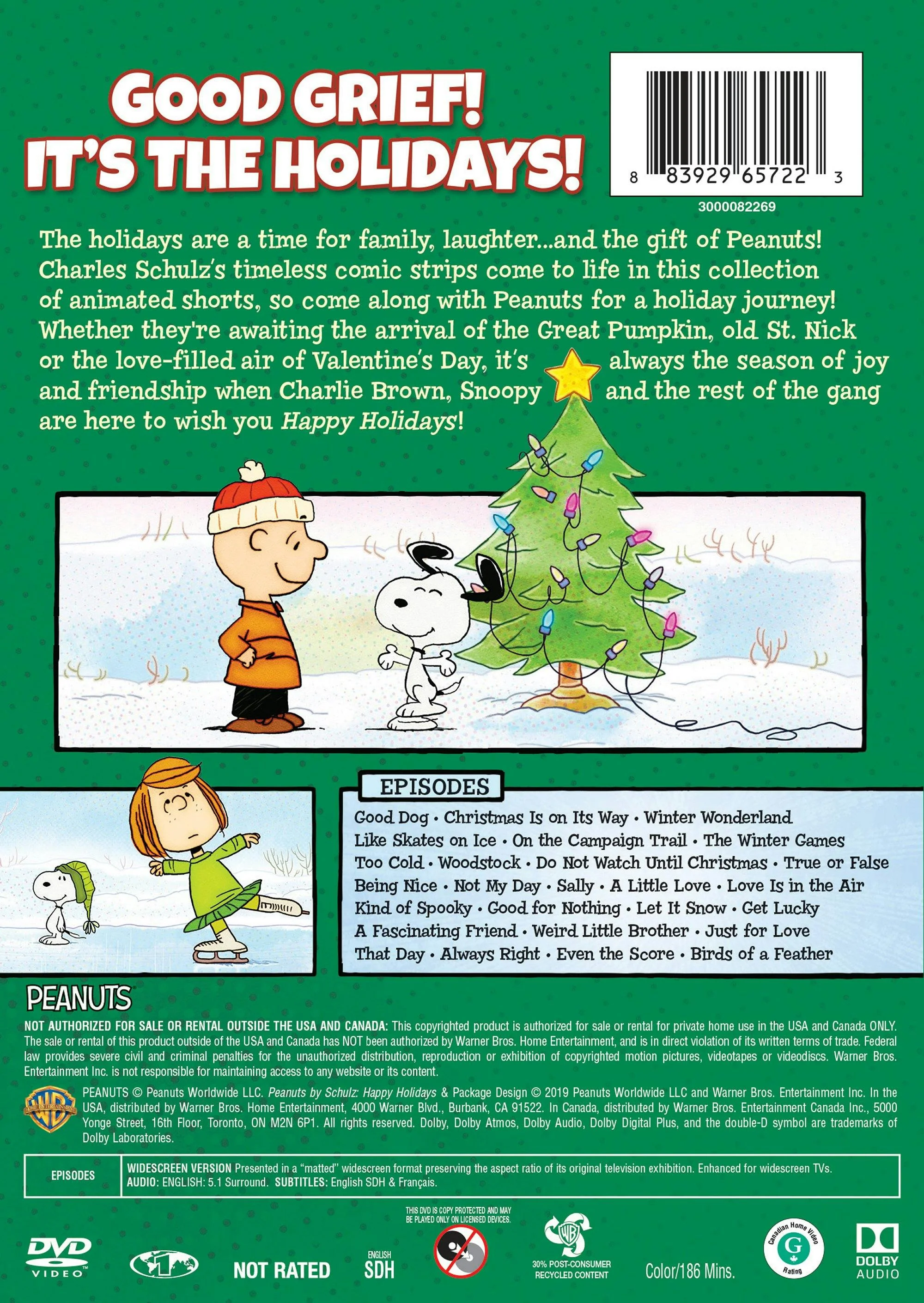 Peanuts By Schulz - Happy Holidays [DVD] - Image 2