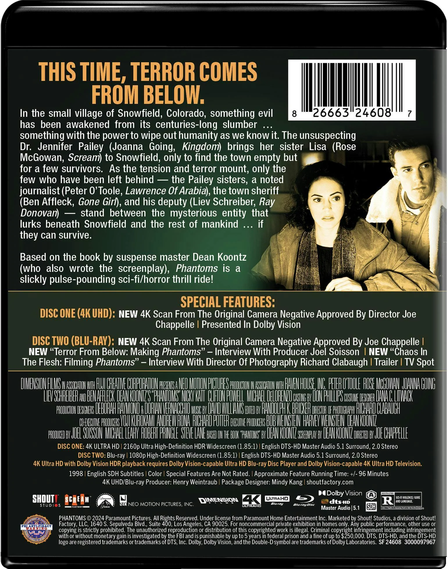 Phantoms (1998) - Collector's Edition (4K Ultra HD + Blu-ray) [UHD] - Image 3