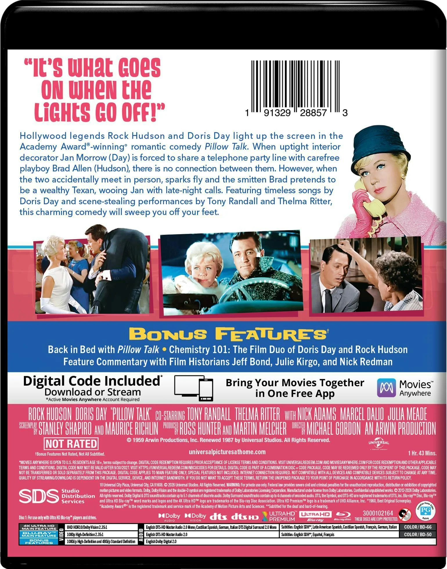 Pillow Talk (4K Ultra HD + Blu-ray + Digital) [UHD] - Image 3