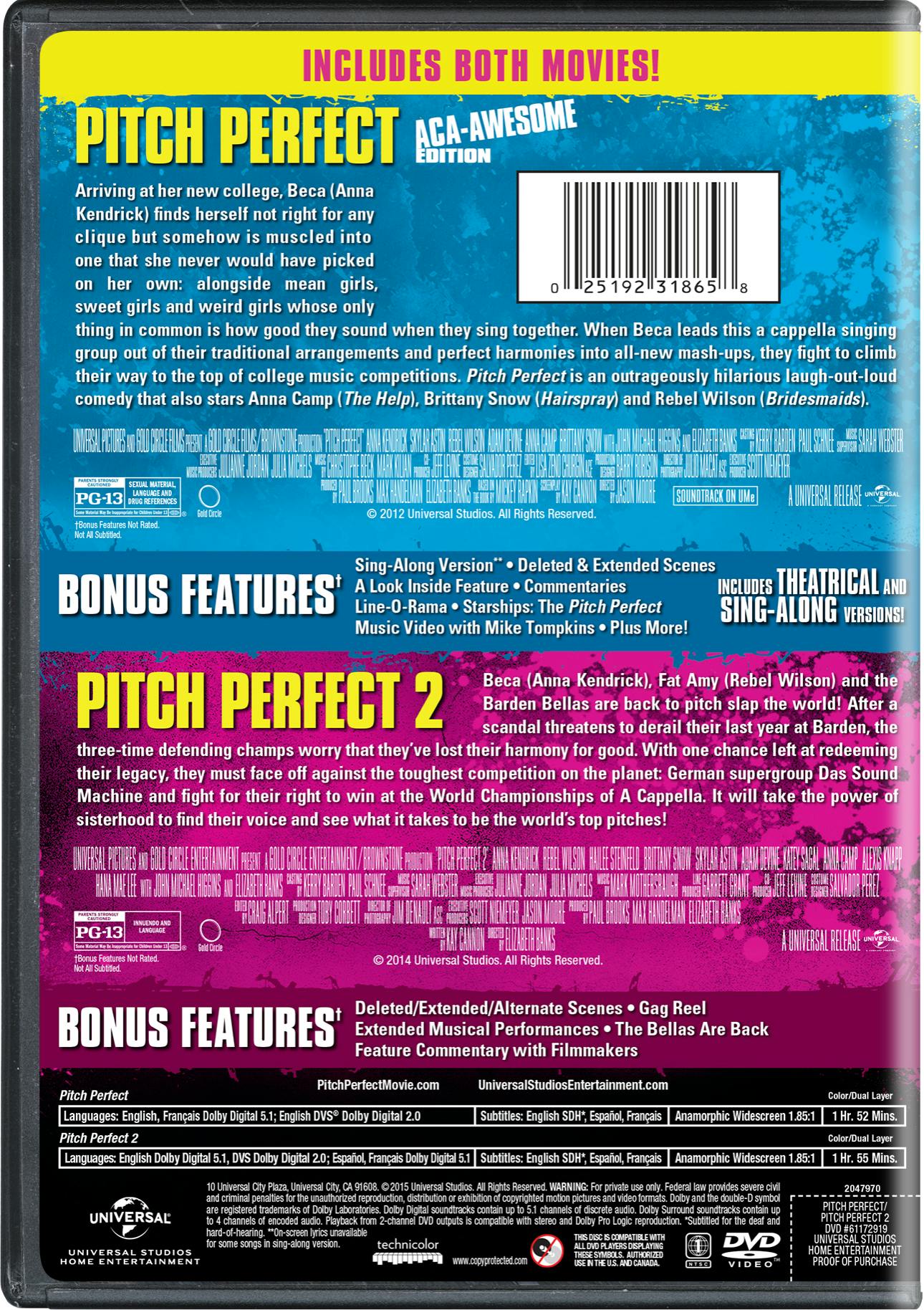 Pitch Perfect/Pitch Perfect 2 (DVD Double Feature) [DVD] - Image 2