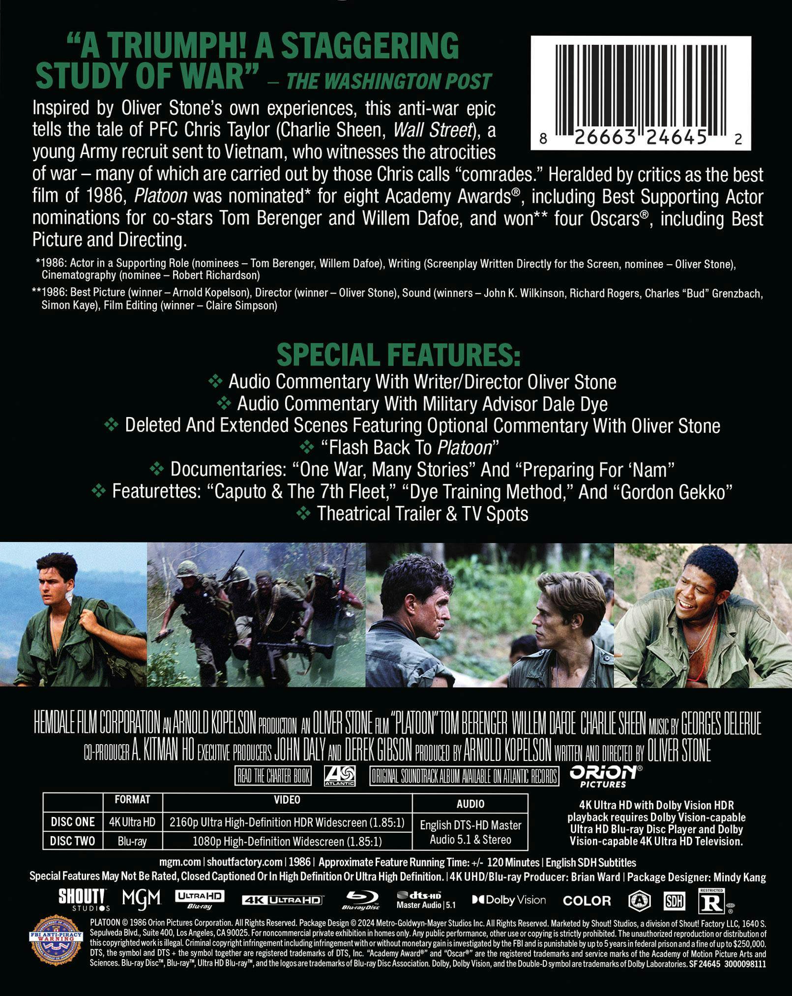 Platoon [Limited Edition Steelbook] [UHD] - Image 3