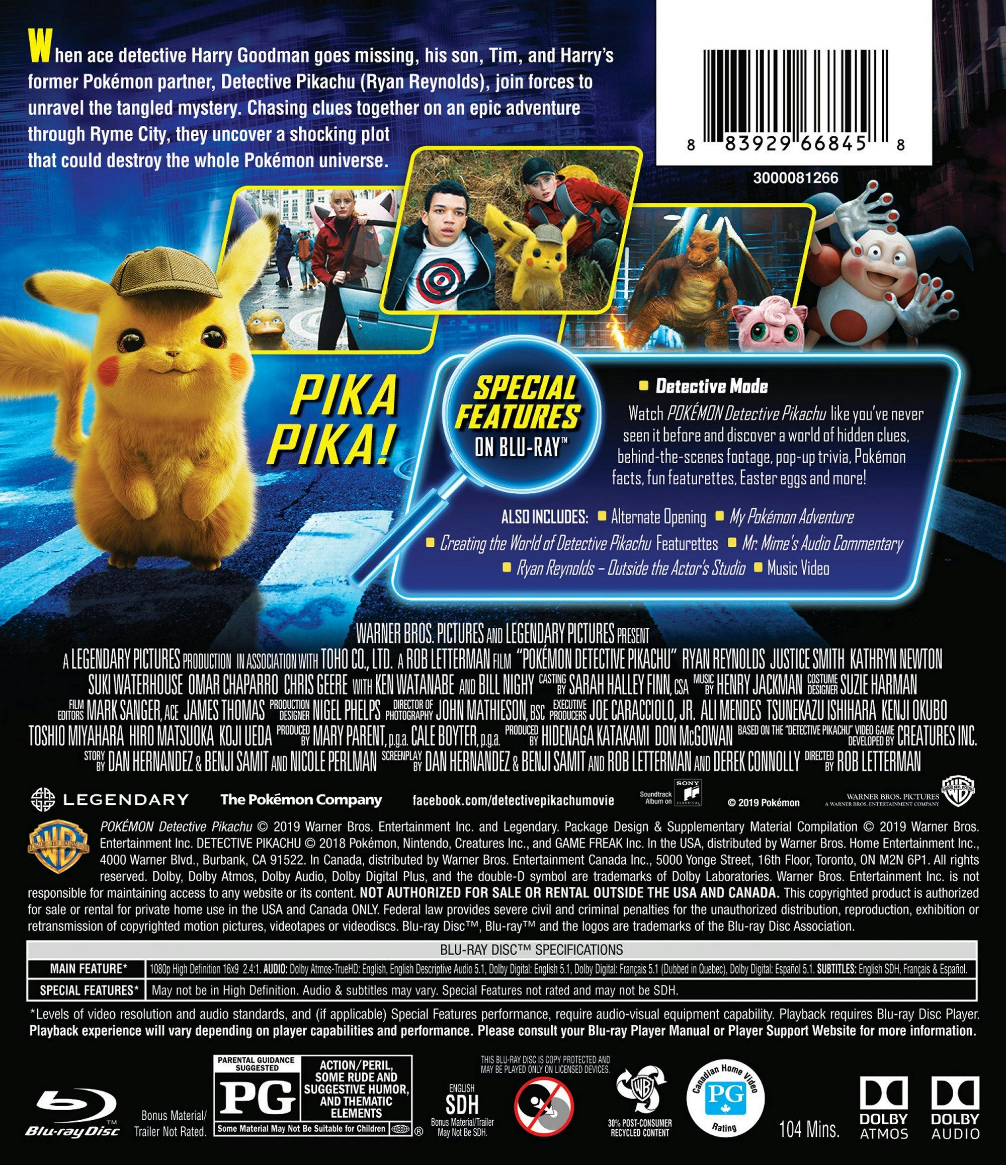 Pokémon Detective Pikachu [Blu-ray] - Image 2