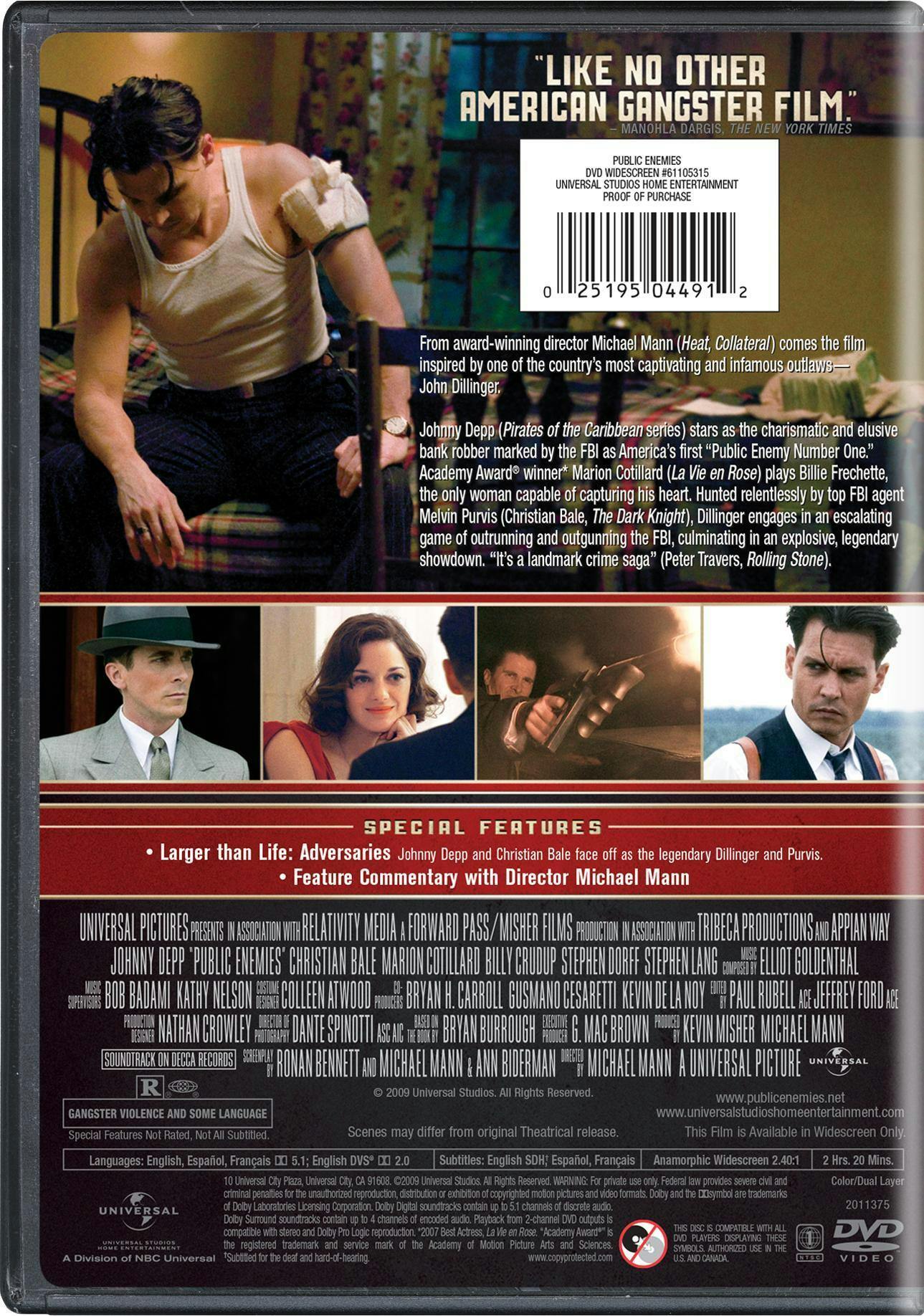 Public Enemies [DVD] - Image 2