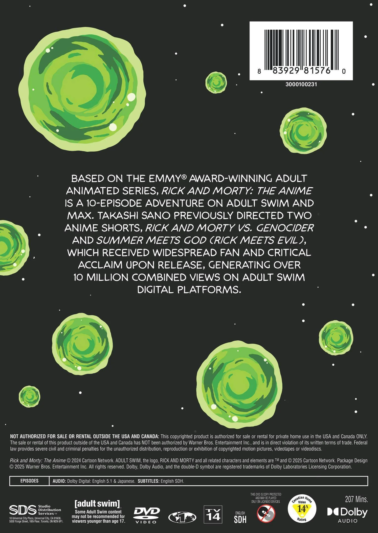 Rick and Morty: The Anime [DVD] - Image 3