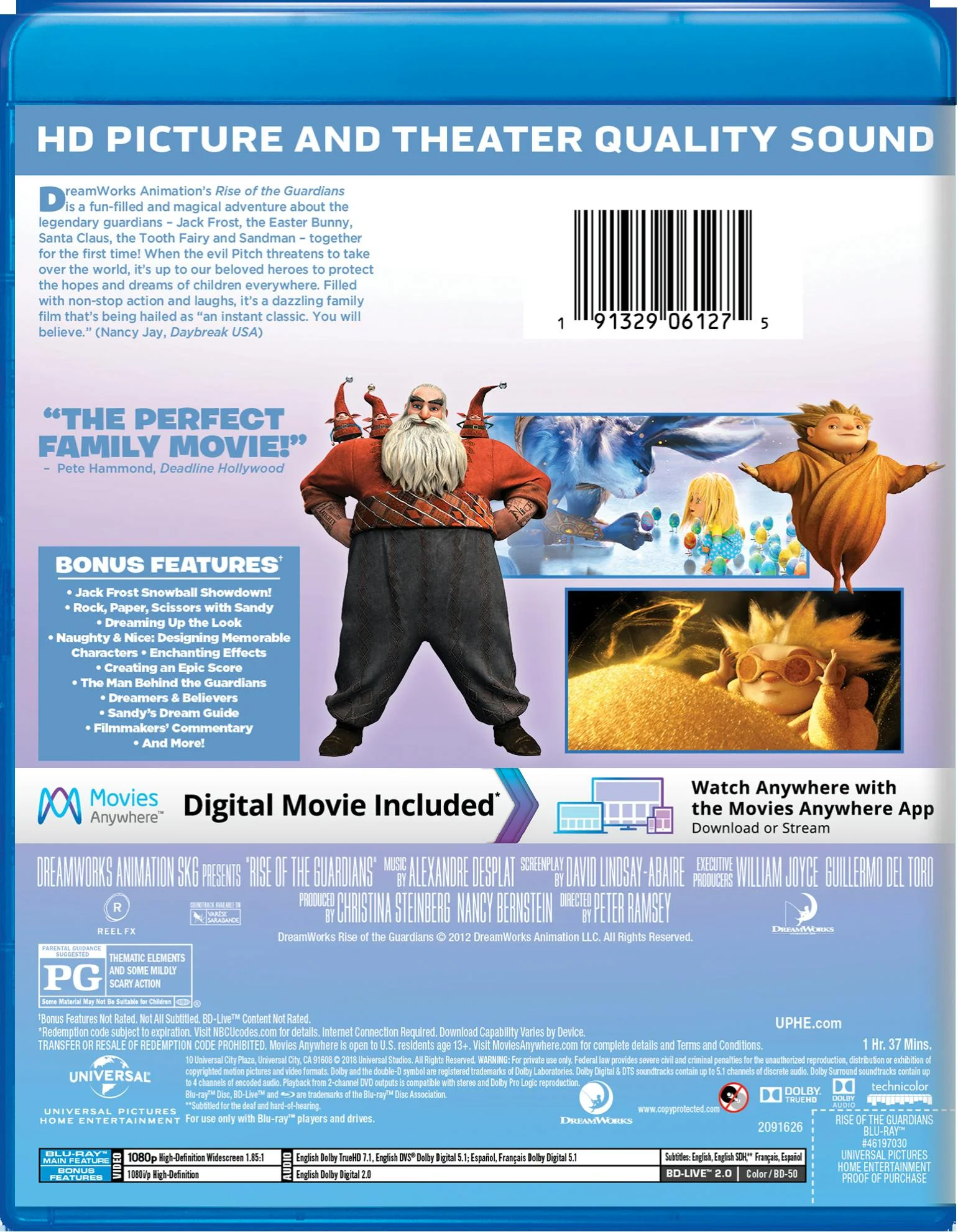 Rise of the Guardians (Digital) [Blu-ray] - Image 2