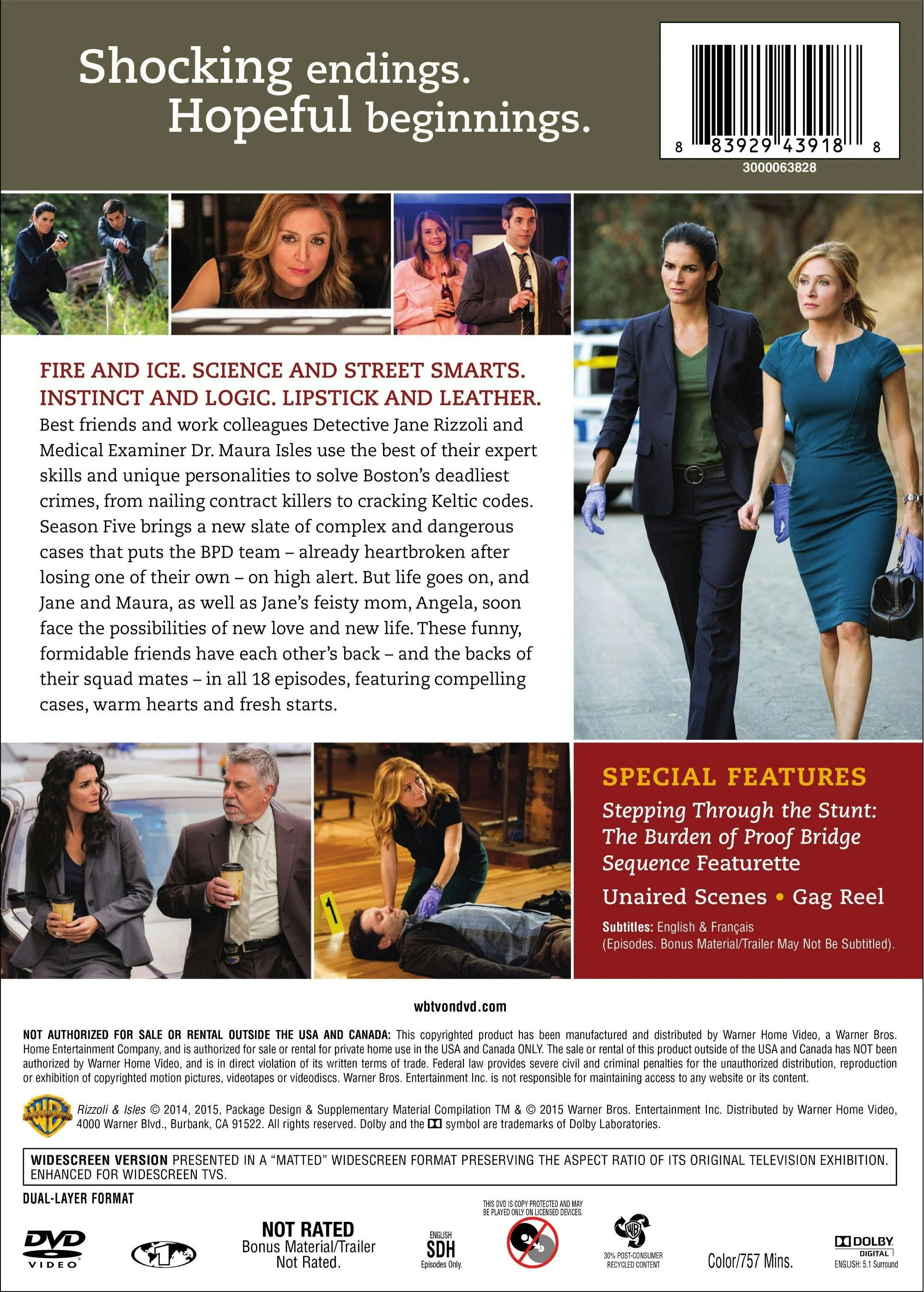 Rizzoli & Isles: The Complete Fifth Season (Box Set) [DVD] - Image 2