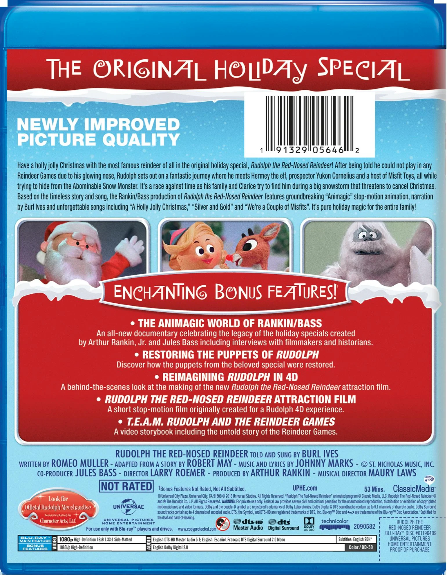Rudolph the Red-nosed Reindeer (Deluxe Edition) [Blu-ray] - Image 2