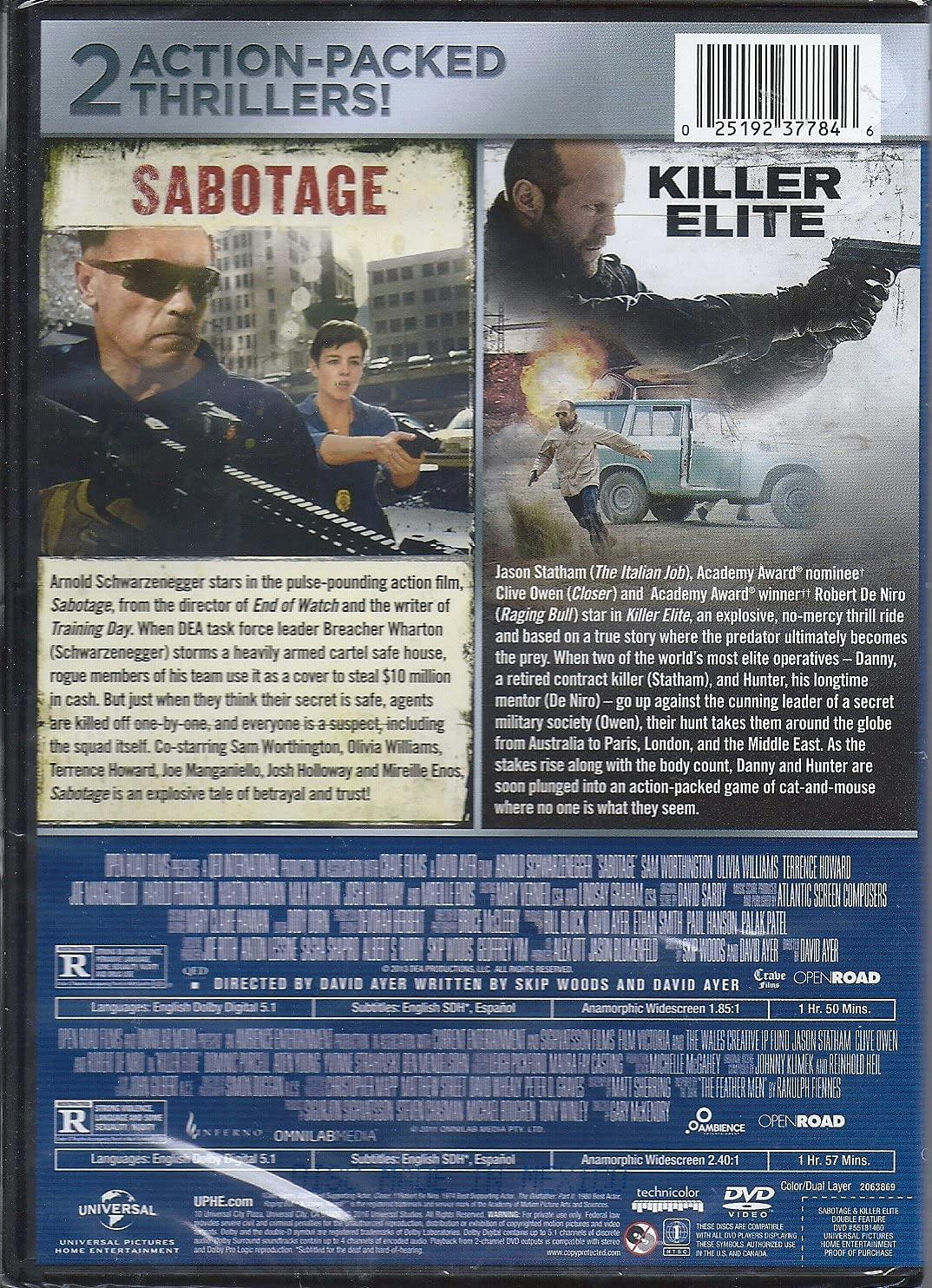 Sabotage / Killer Elite Double Feature [DVD] - Image 2