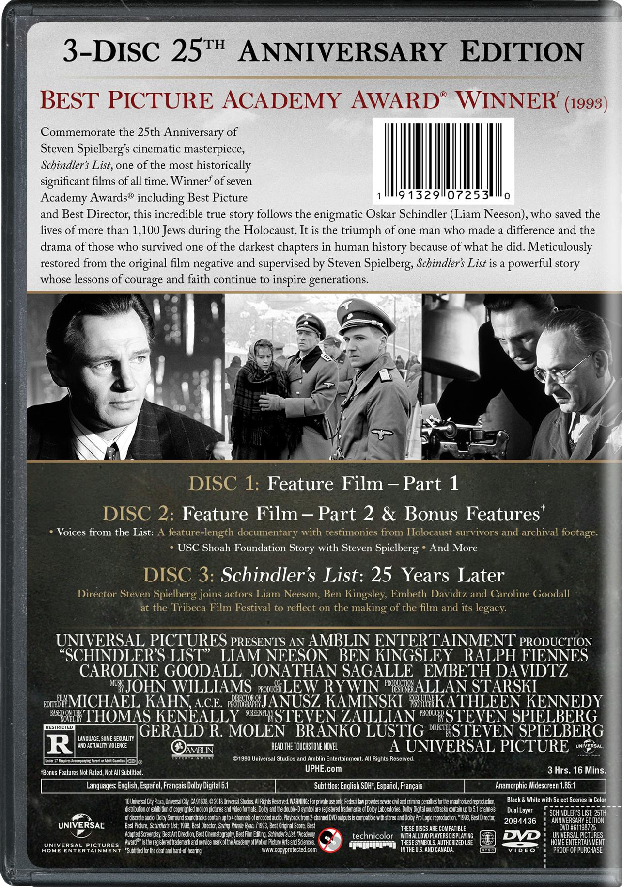 Schindler's List (25th Anniversary Edition) [DVD] - Image 2