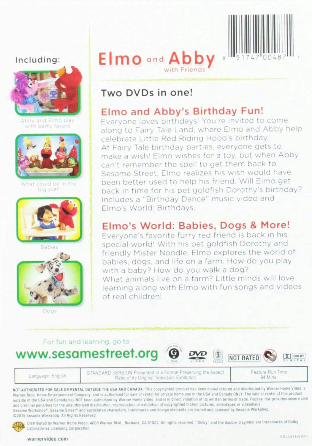 Sesame Street: Elmo and Abby with Friends [DVD] - Image 3